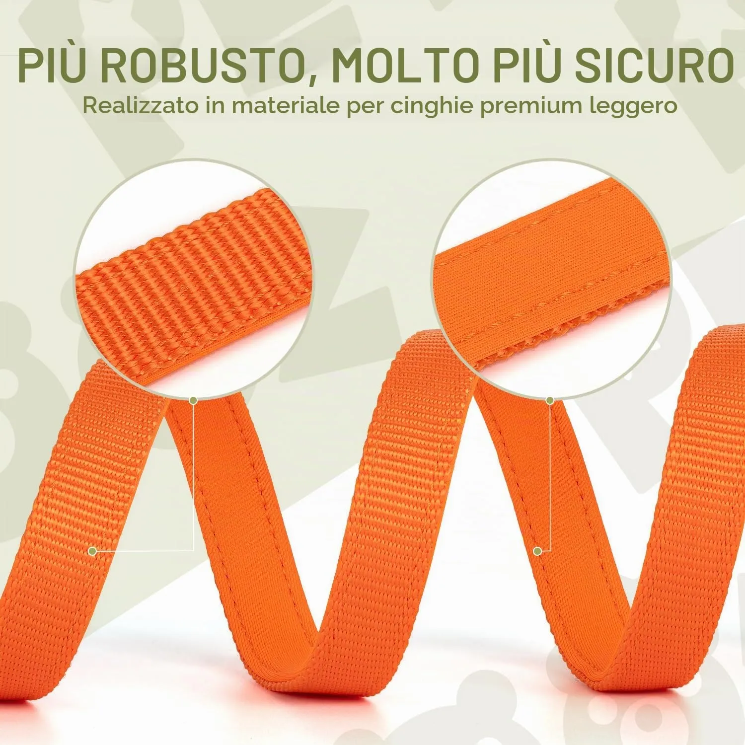 PETCOOZ Guinzaglio Addestramento Multifunzionale per Cani, Doppio, Regolabile 3M, Arancione - immagine 5