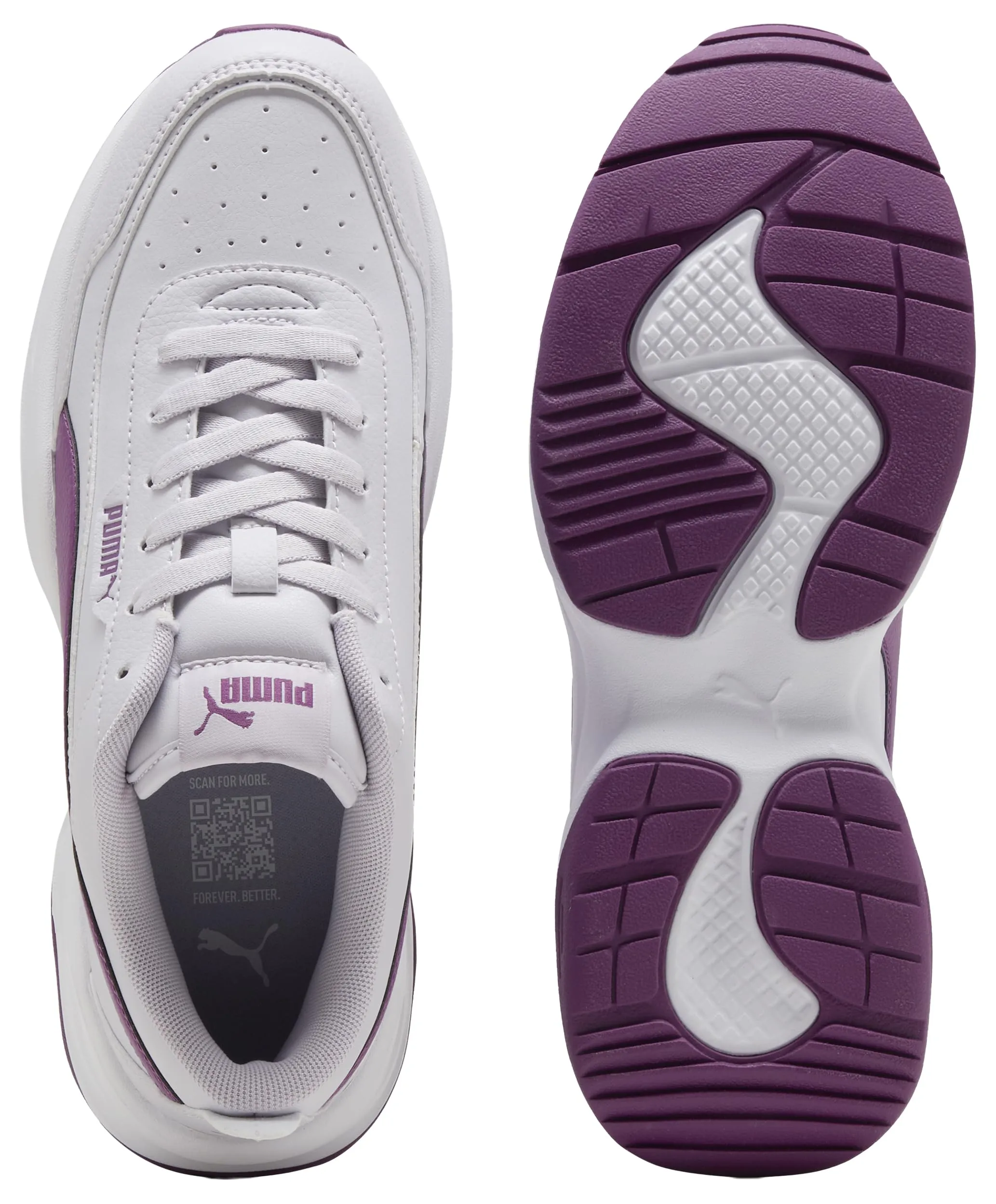 Puma Cilia Mode Sneaker Donna, Lavender Pop Plum Wine Puma White, 37 EU - immagine 9