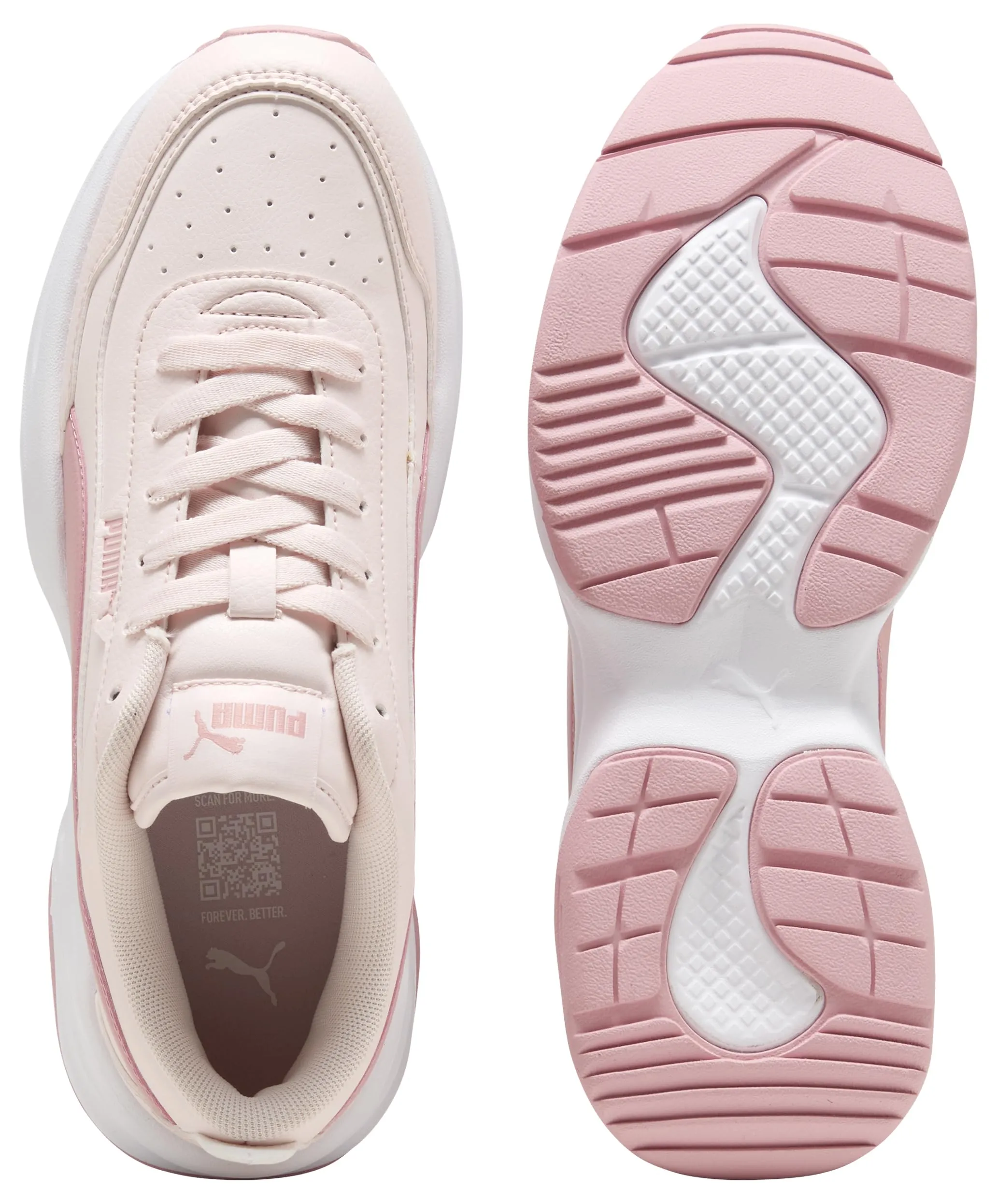 Puma Cilia Mode Sneaker Donna, Jasmine Flower Rosy Outlook Puma White, 42.5 EU - immagine 9