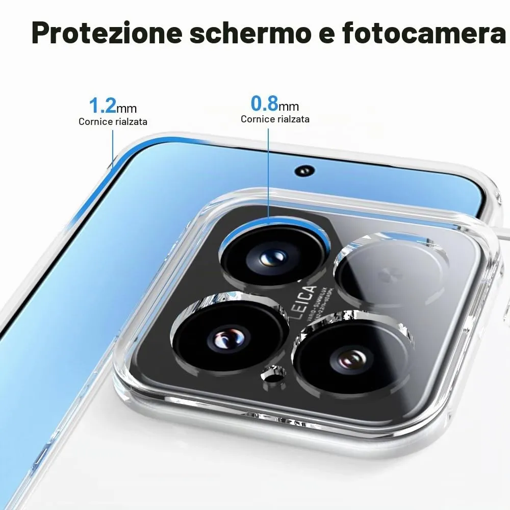 Captor Cover Trasparente per Xiaomi 15 5G, Custodia TPU in Silicone Flessibile - immagine 2