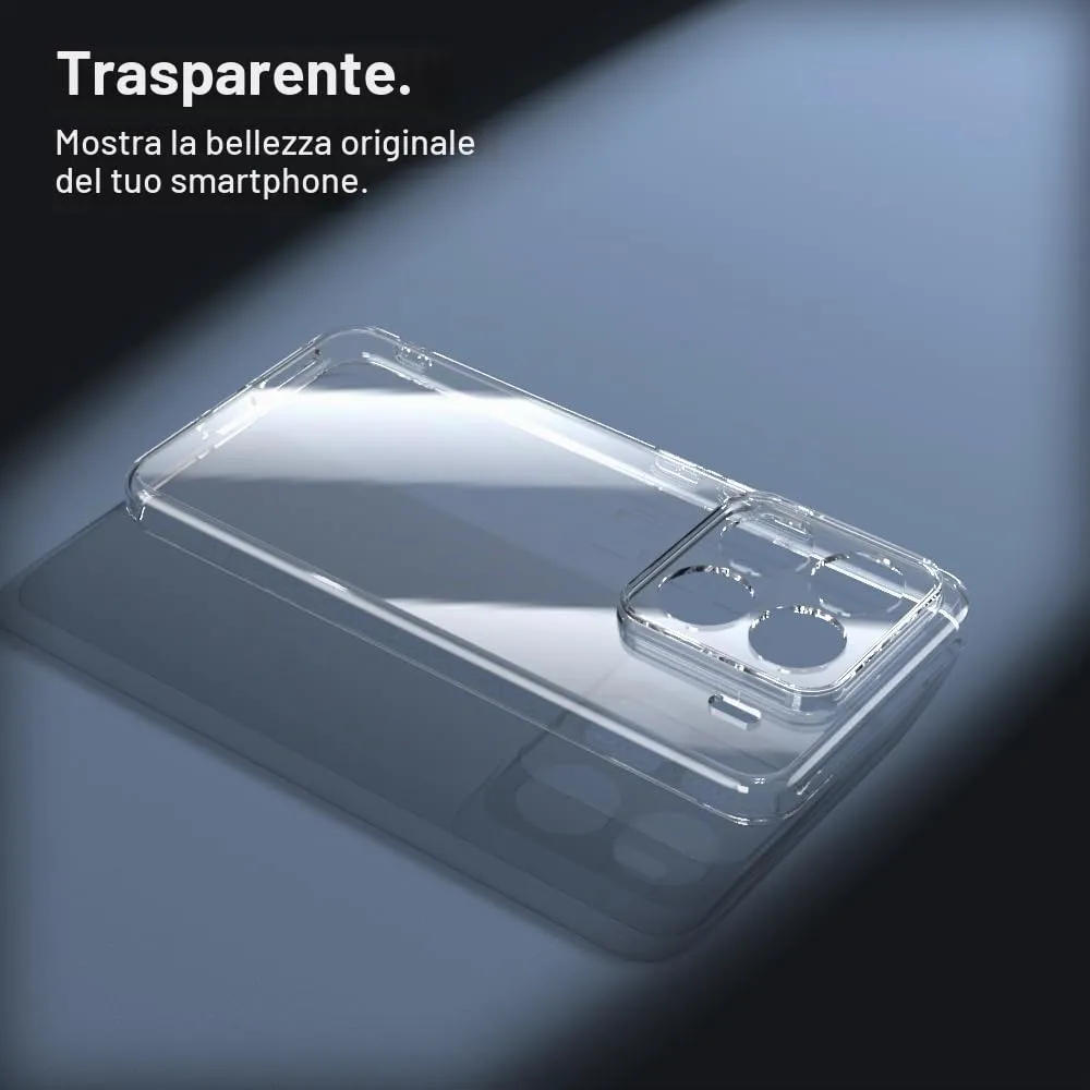 Captor Cover Trasparente per Xiaomi 15 Pro 5G, Custodia in Silicone TPU Flessibile - immagine 3