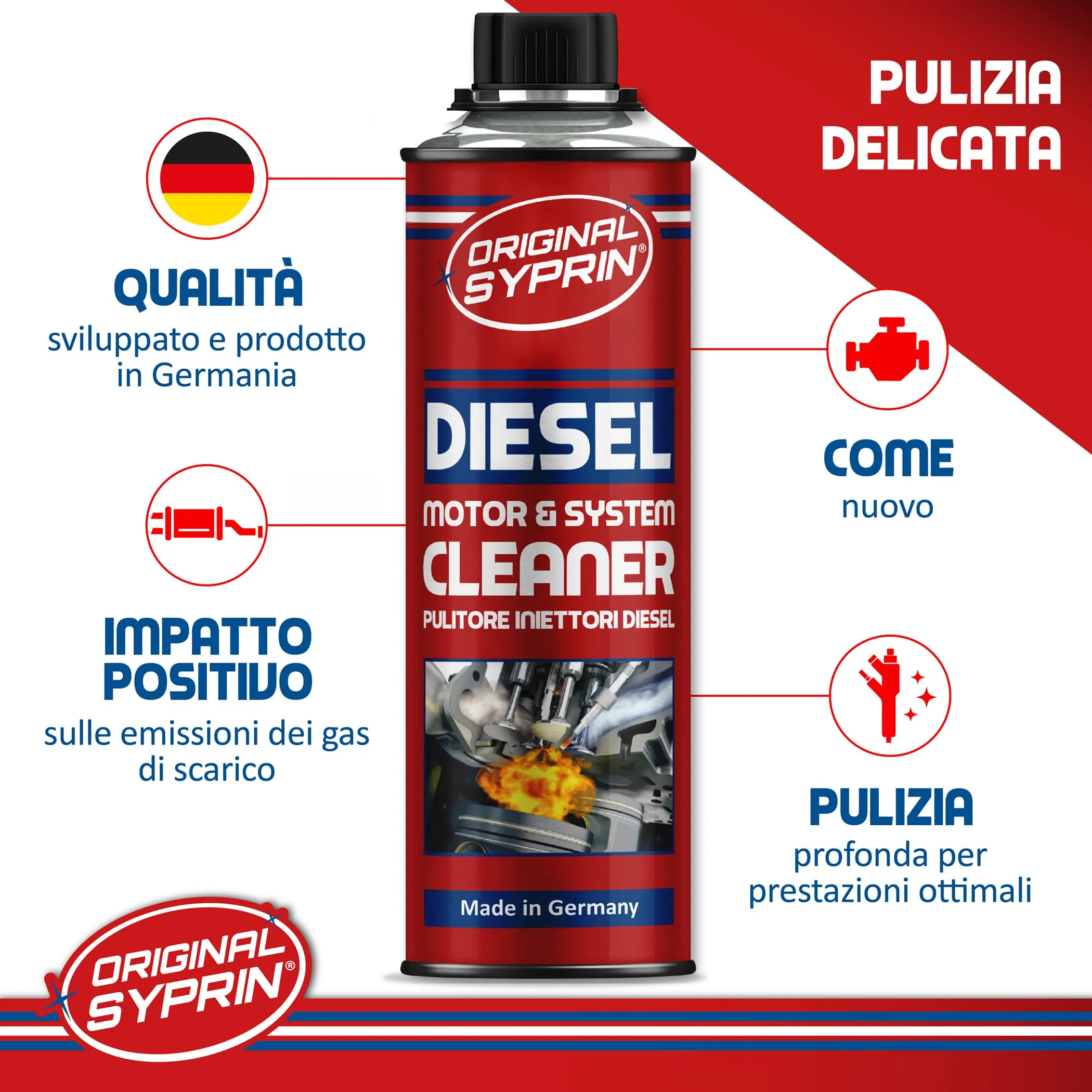 SYPRIN Pulitore Iniettori Diesel 500ml - immagine 2