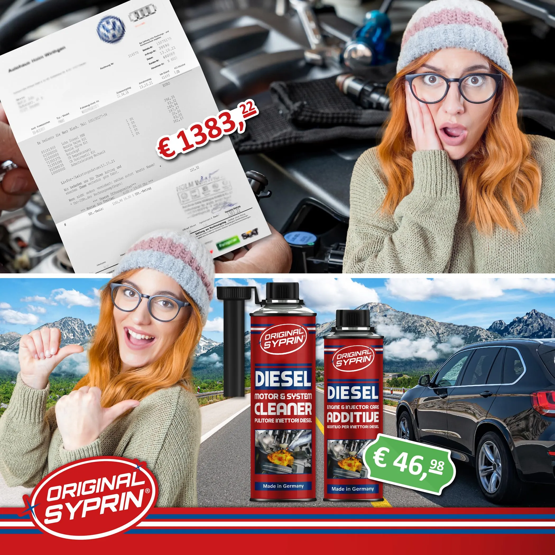 SYPRIN Pulitore Iniettori Diesel 500ml - immagine 3