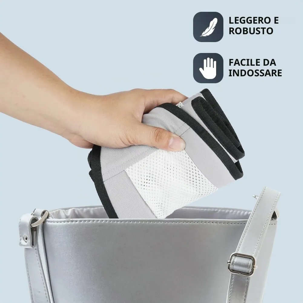 AOOWU Fascia Porta Bambino Traspirante, Marsupio Ergonomico Regolabile per Neonati 0-36 Mesi, Carico Max 25 Kg - immagine 6