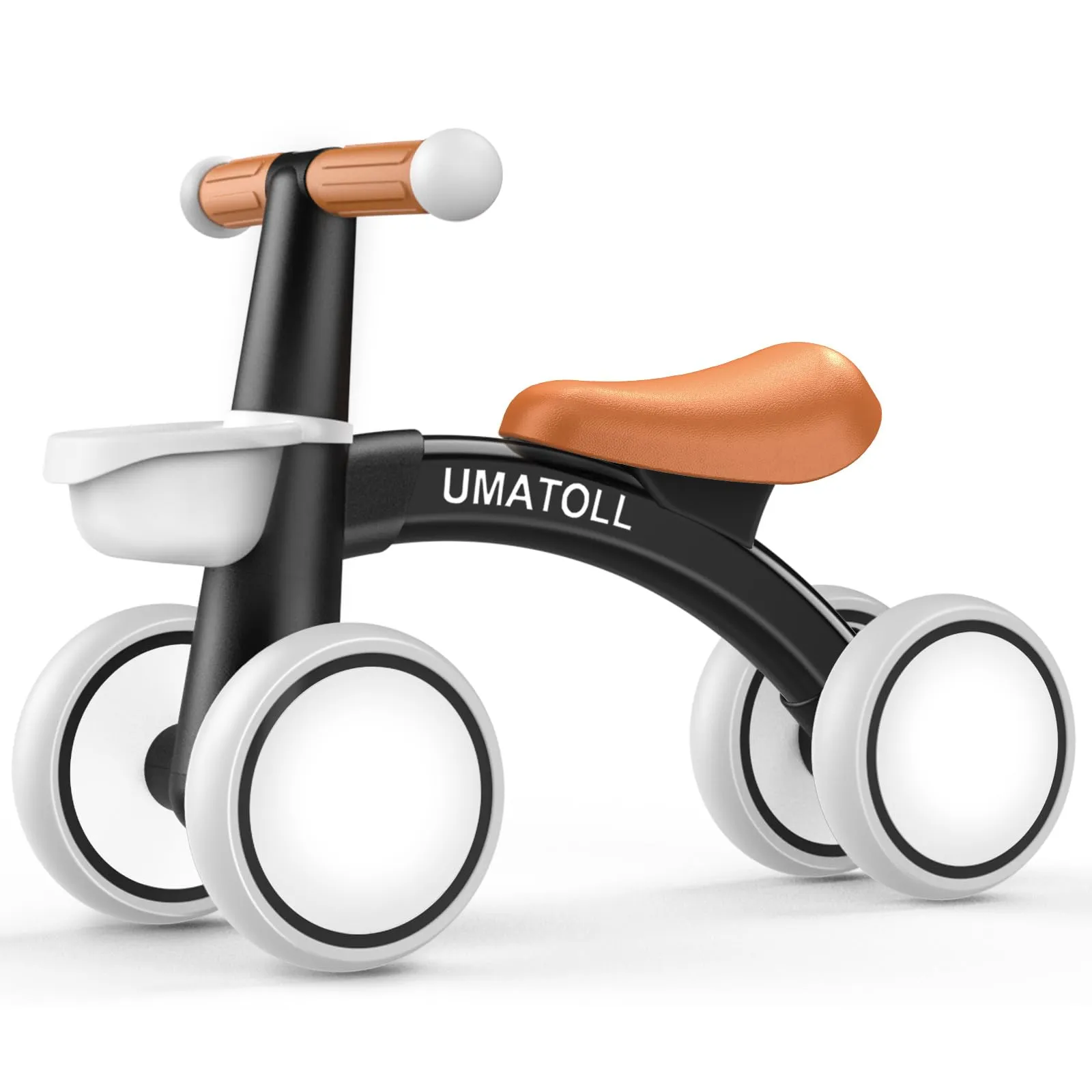 Umatoll Bici Senza Pedali per Bambini 1-2 Anni, Nero - immagine 1