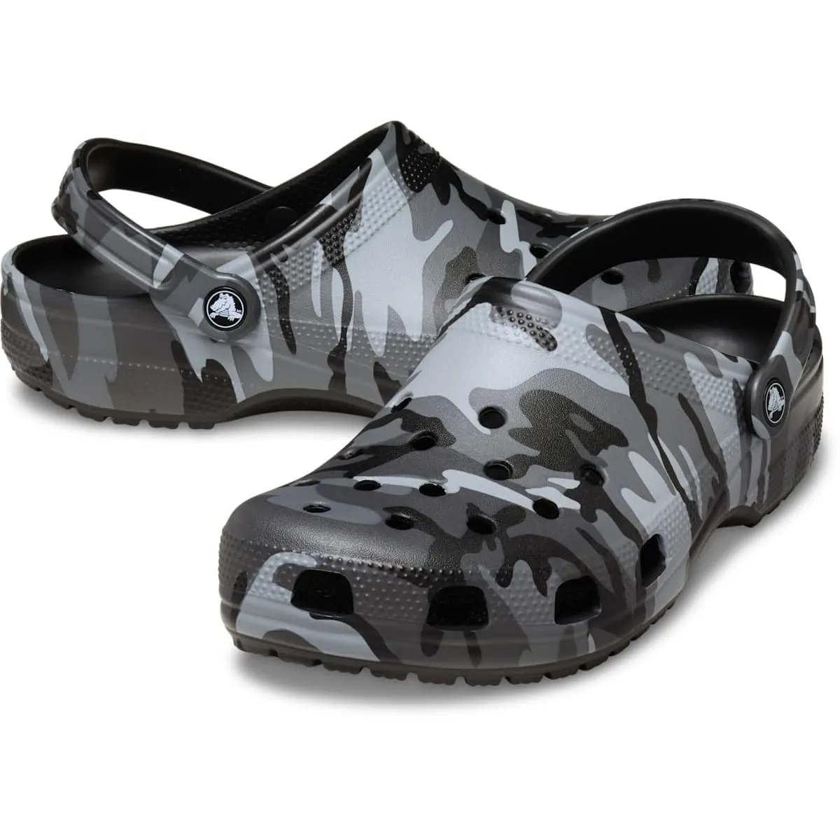 Crocs Zoccoli Classici Unisex per Adulti con Grafica Stagionale, Nero - immagine 3