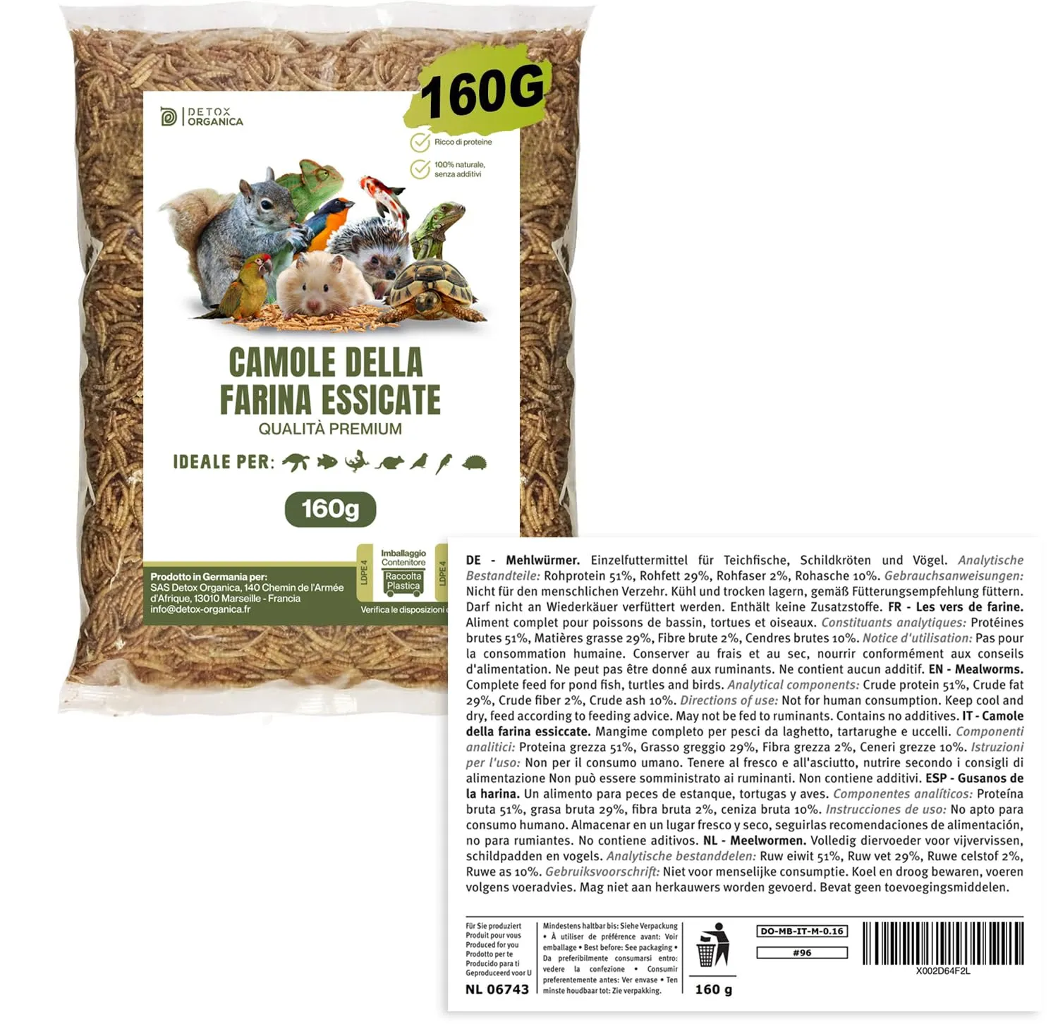 Detox Organica Camole della Farina Essiccate 160g - immagine 9