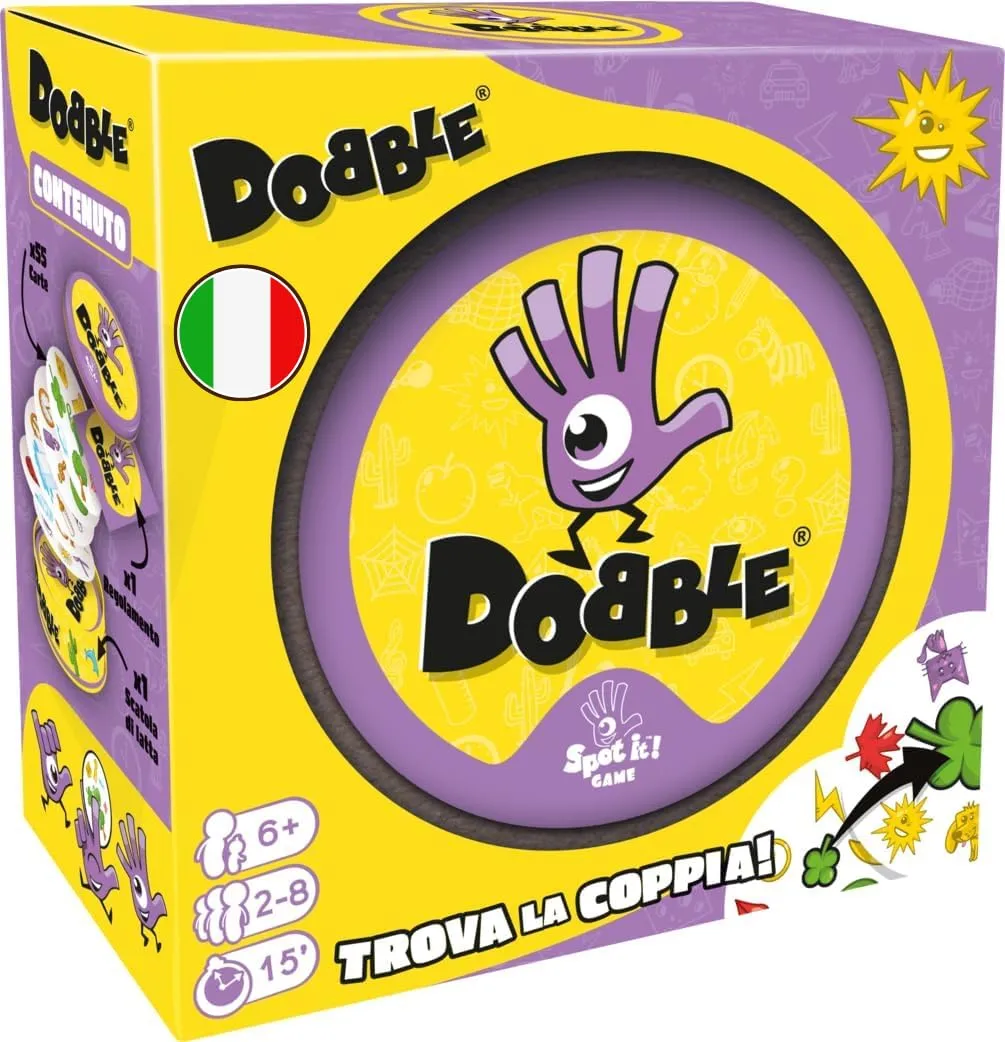 Asmodee Dobble Carte da Gioco per Famiglie, Bambini e Amici - immagine 1