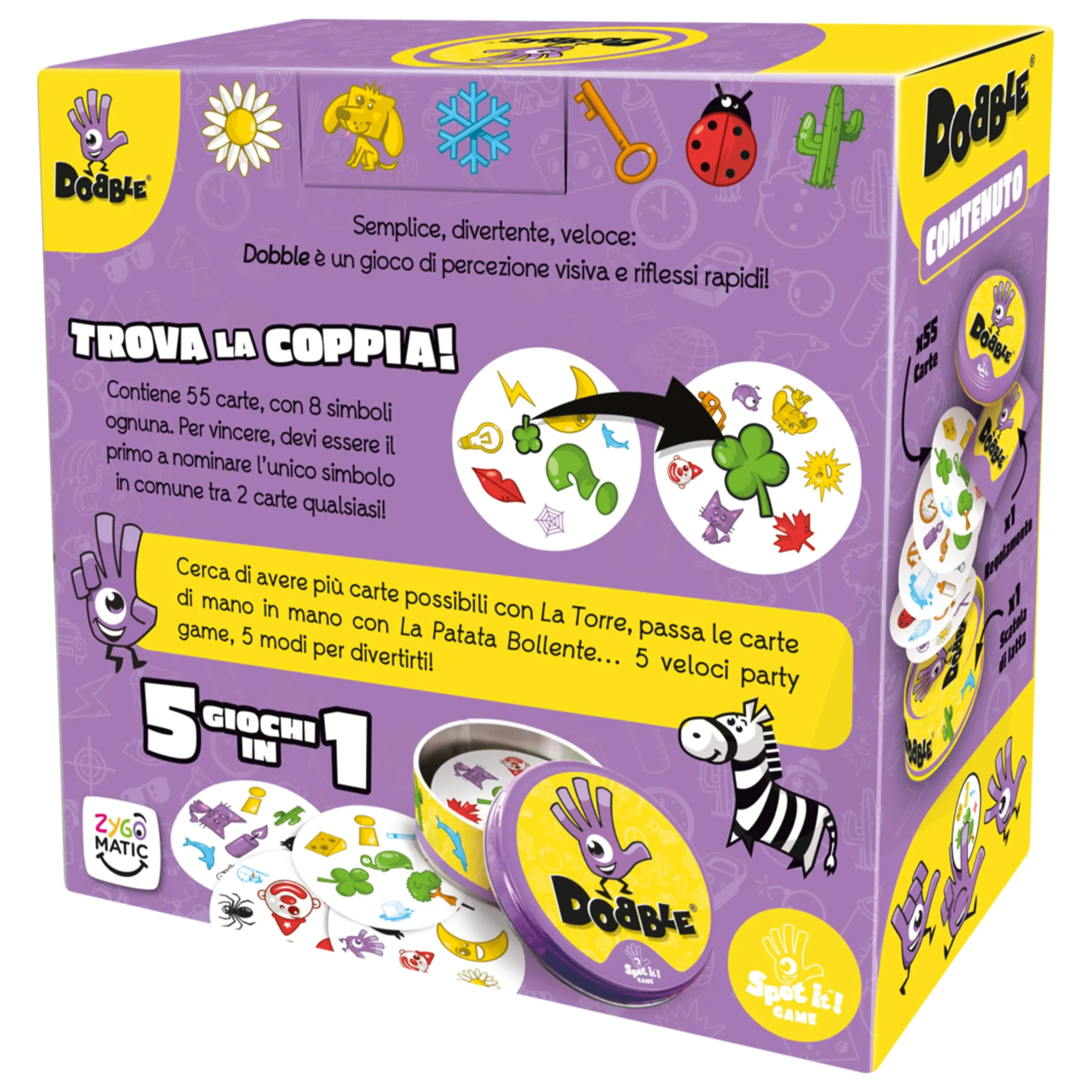 Asmodee Dobble Carte da Gioco per Famiglie, Bambini e Amici - immagine 8