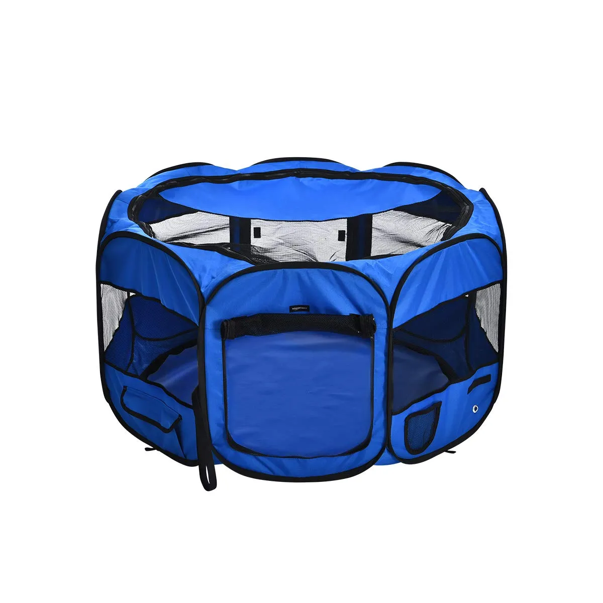 Amazon Basics Recinto Portatile Ottagonale per Animali Domestici, 114 cm, Blu - immagine 1