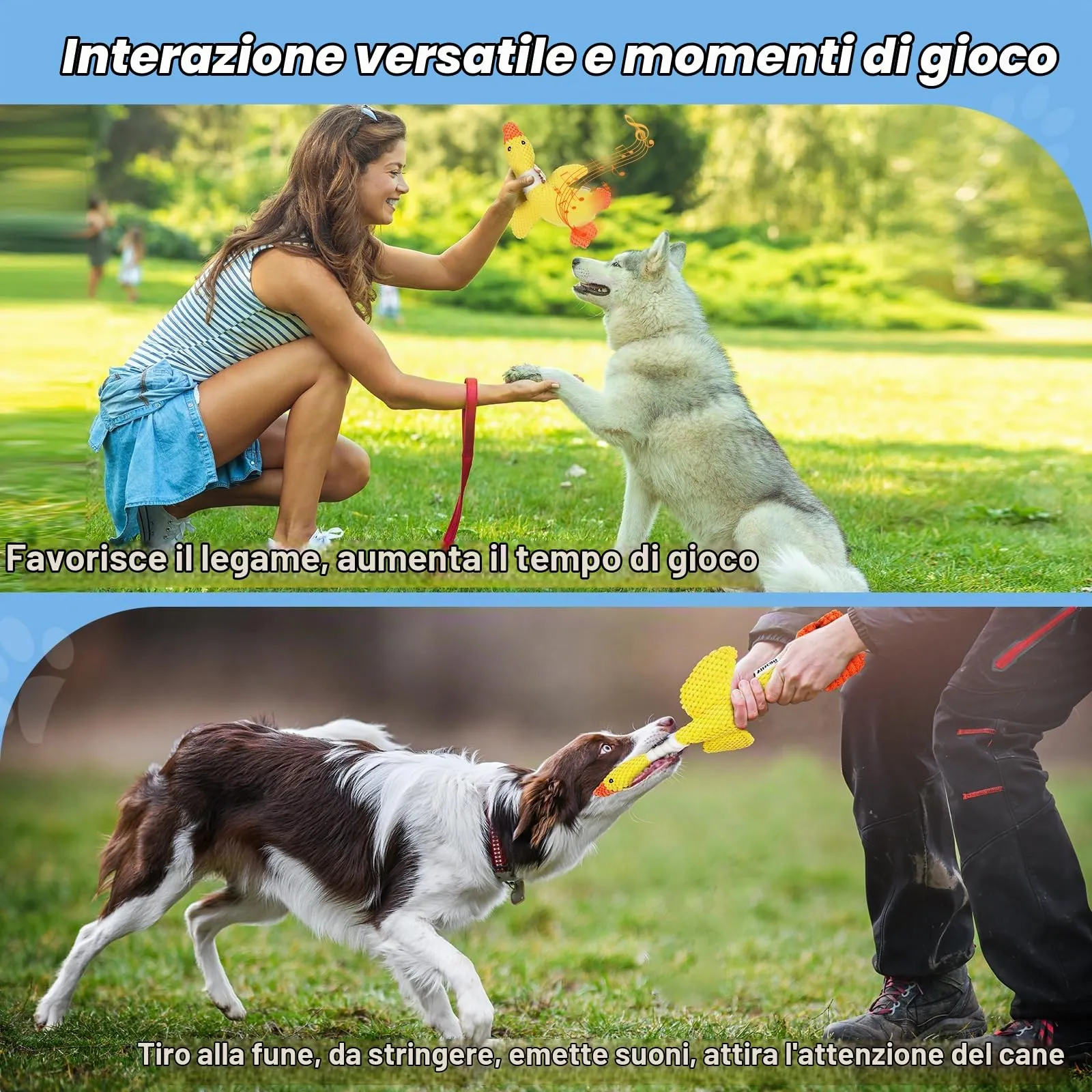 Vitscan Giocattoli in Peluche a Forma di Oca per Cani, Giocattolo da Masticare Interattivo per Cuccioli e Cani di Tutte le Taglie - immagine 6