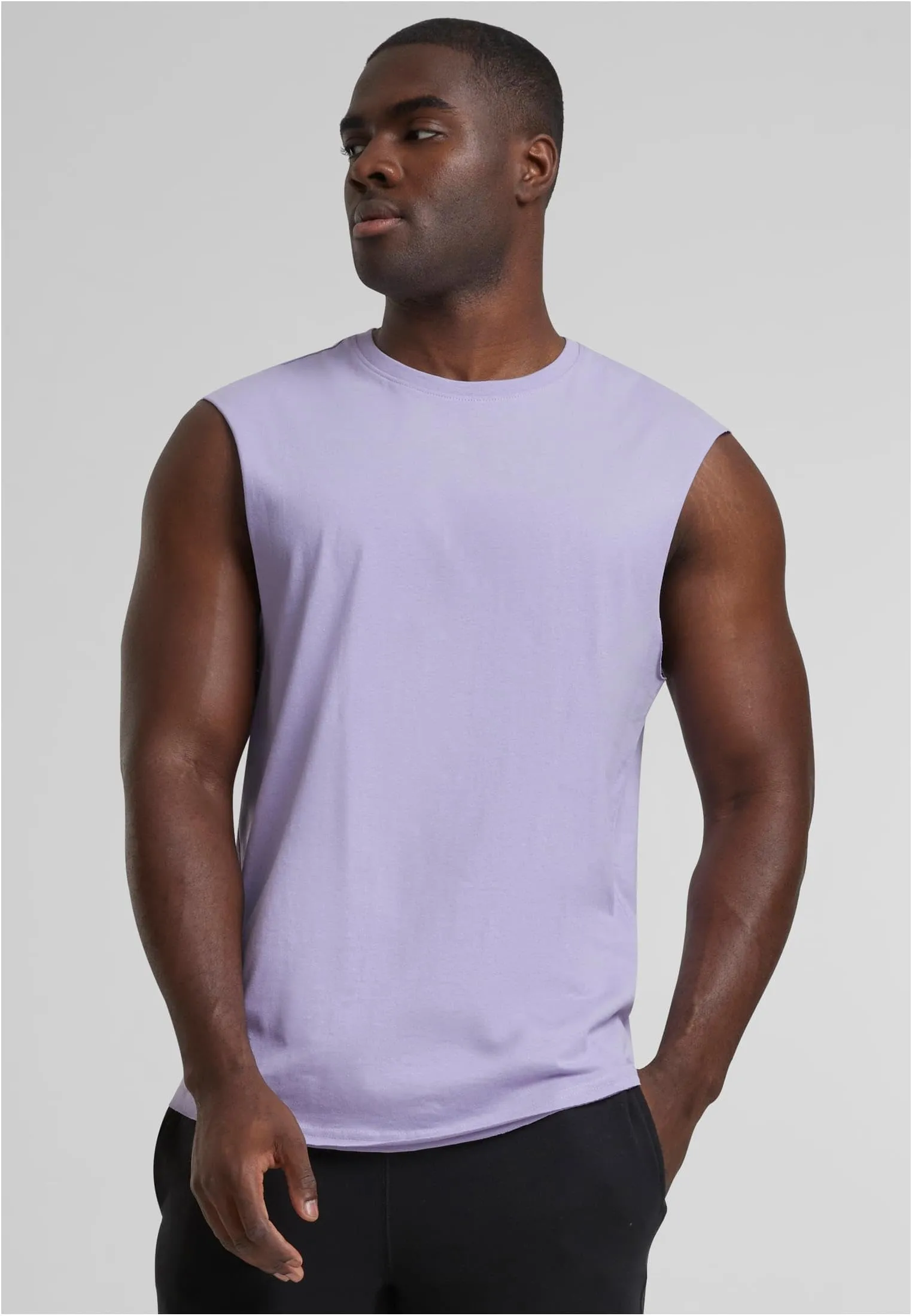 Urban Classics Maglietta Senza Maniche Open Edge, Dustylilac, 3XL Uomo - immagine 6