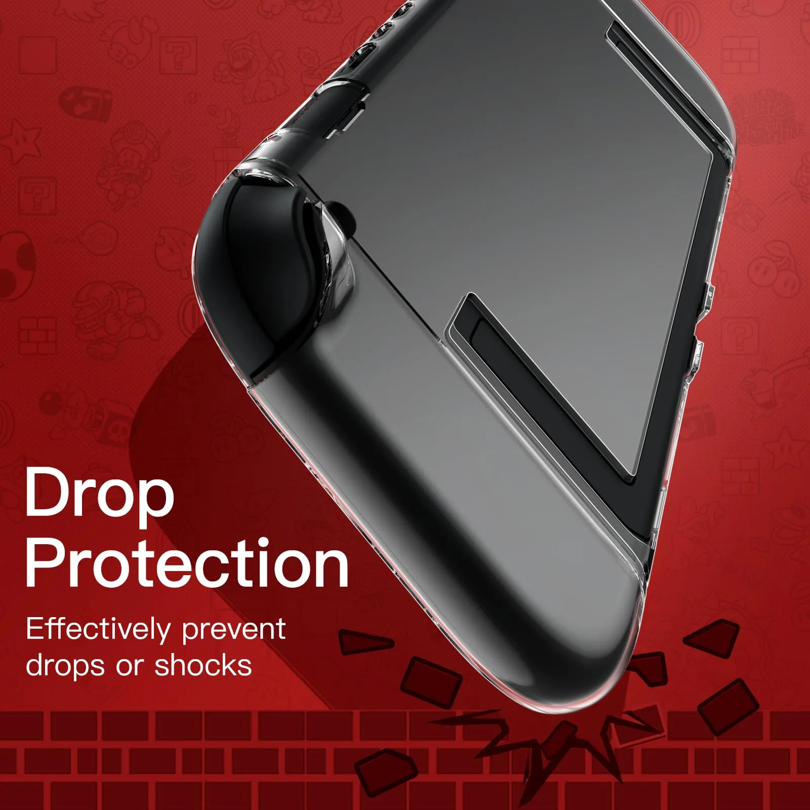 JETech Custodia Dockable per Nintendo Switch 2 (2025), Trasparente - immagine 5