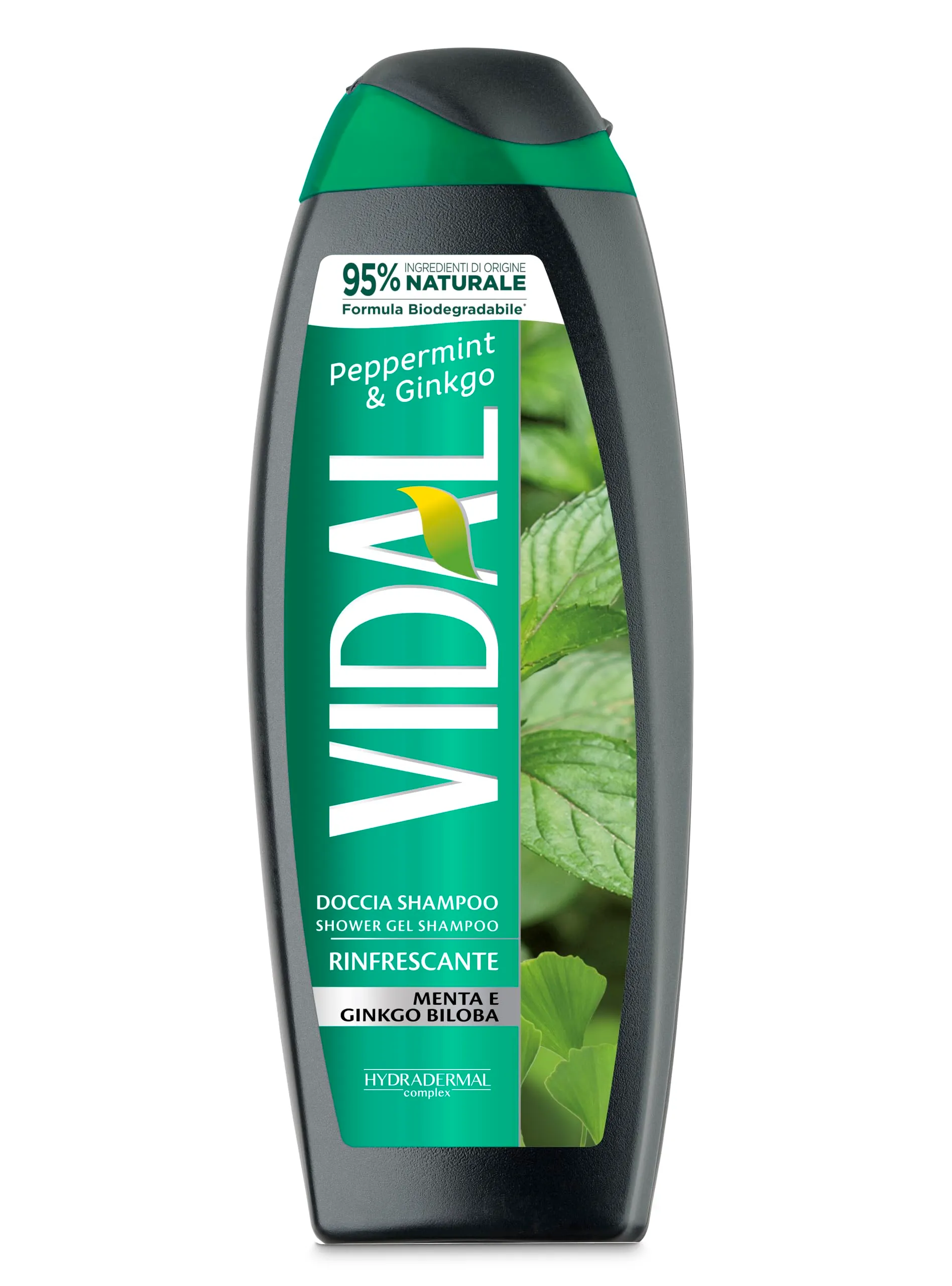 Vidal Docciashampoo Peppermint & Ginkgo, 250ml - immagine 1