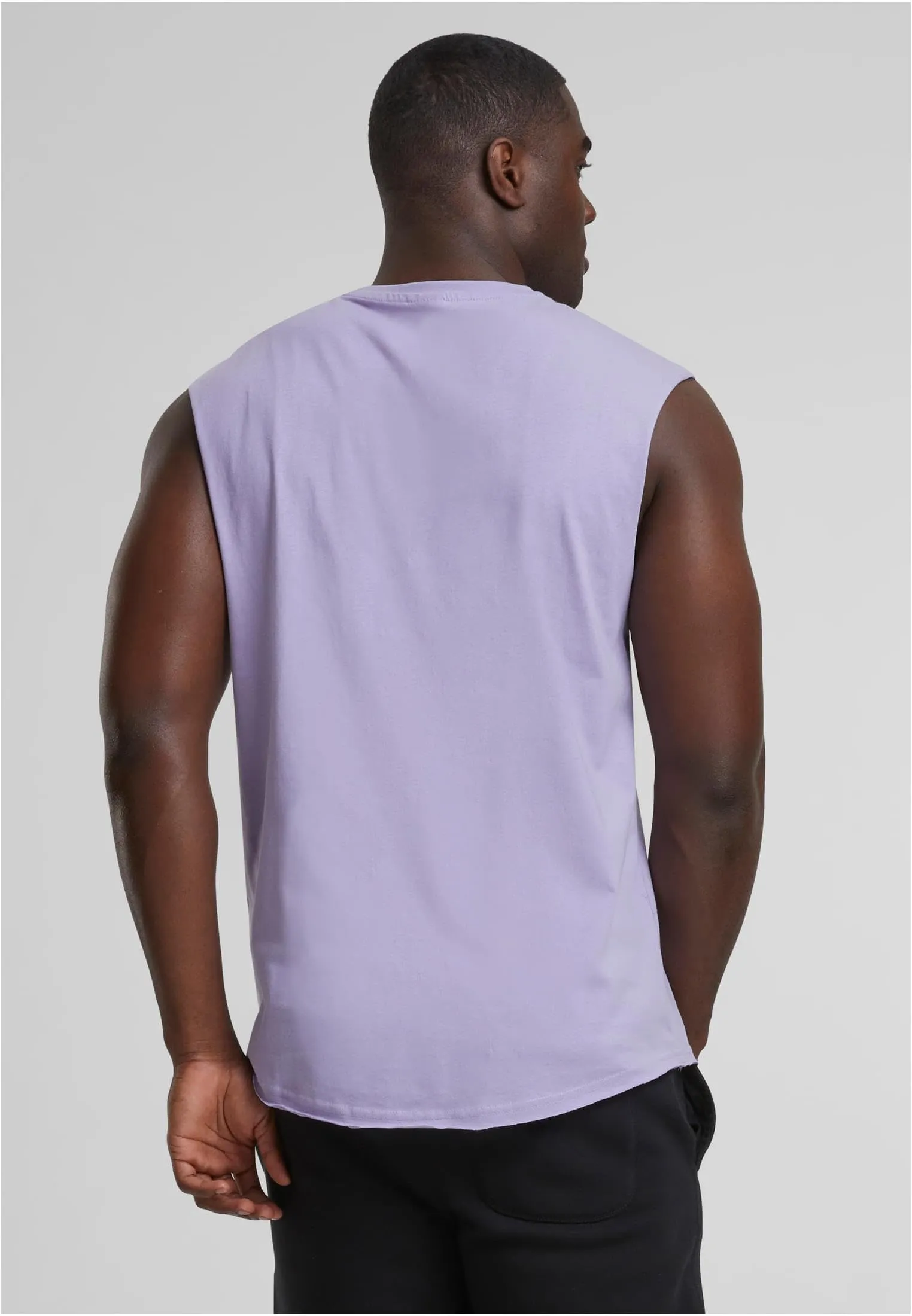 Urban Classics Open Edge Sleeveless Tee - Dustylilac, XXL - immagine 7