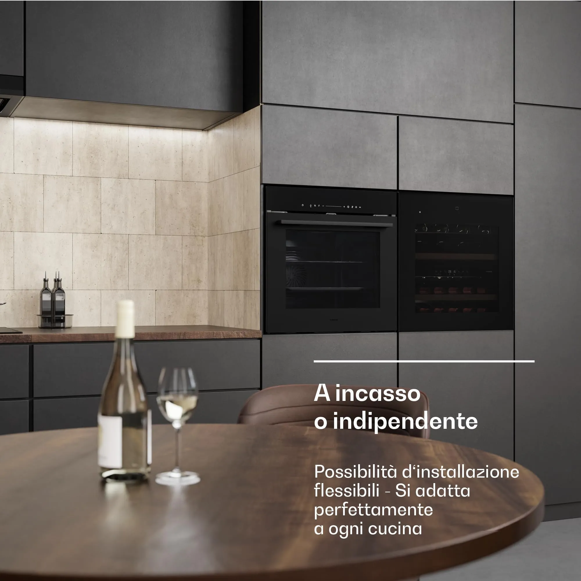 Klarstein Velaire Cantinetta per Vino Doppia Temperatura, 36 Bottiglie, 2 Zone 5-22°C, Touch, LED, Porta UV, Incasso, 41 dB - immagine 6