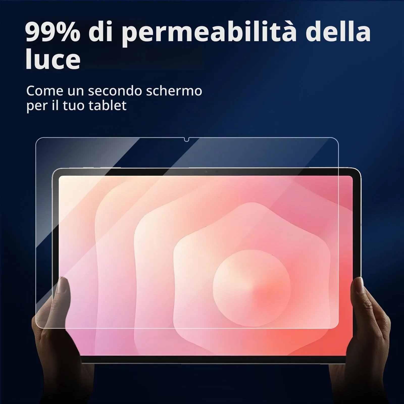 NEW'C Pellicola in Vetro Temperato per Samsung Galaxy Tab S11, 11 pollici, Trasparente (Set di 2) - immagine 7