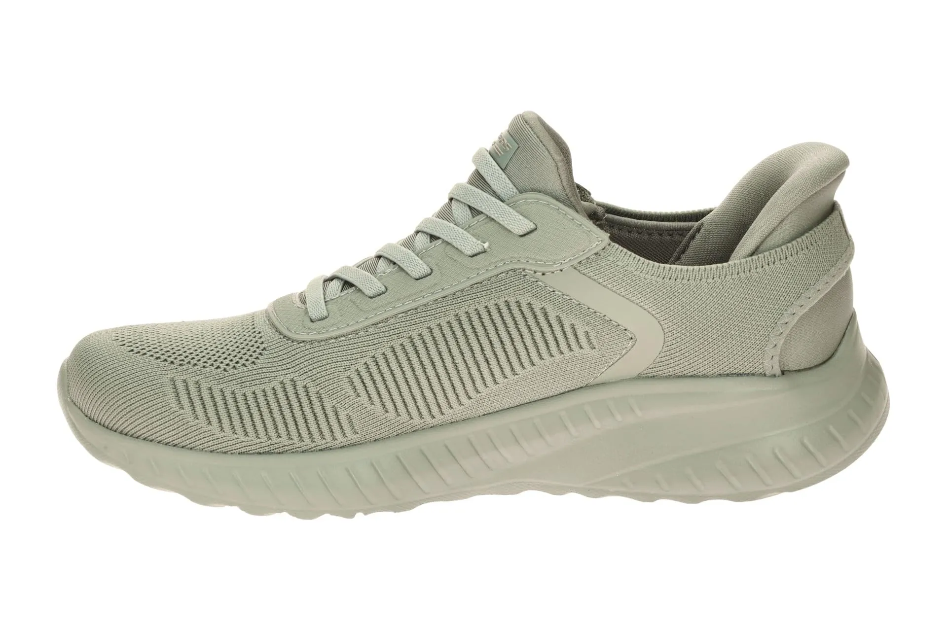 Skechers Bobs Squad Chaos Current Muse Scarpe da Allenamento, Olive Textile, 38 EU - immagine 4
