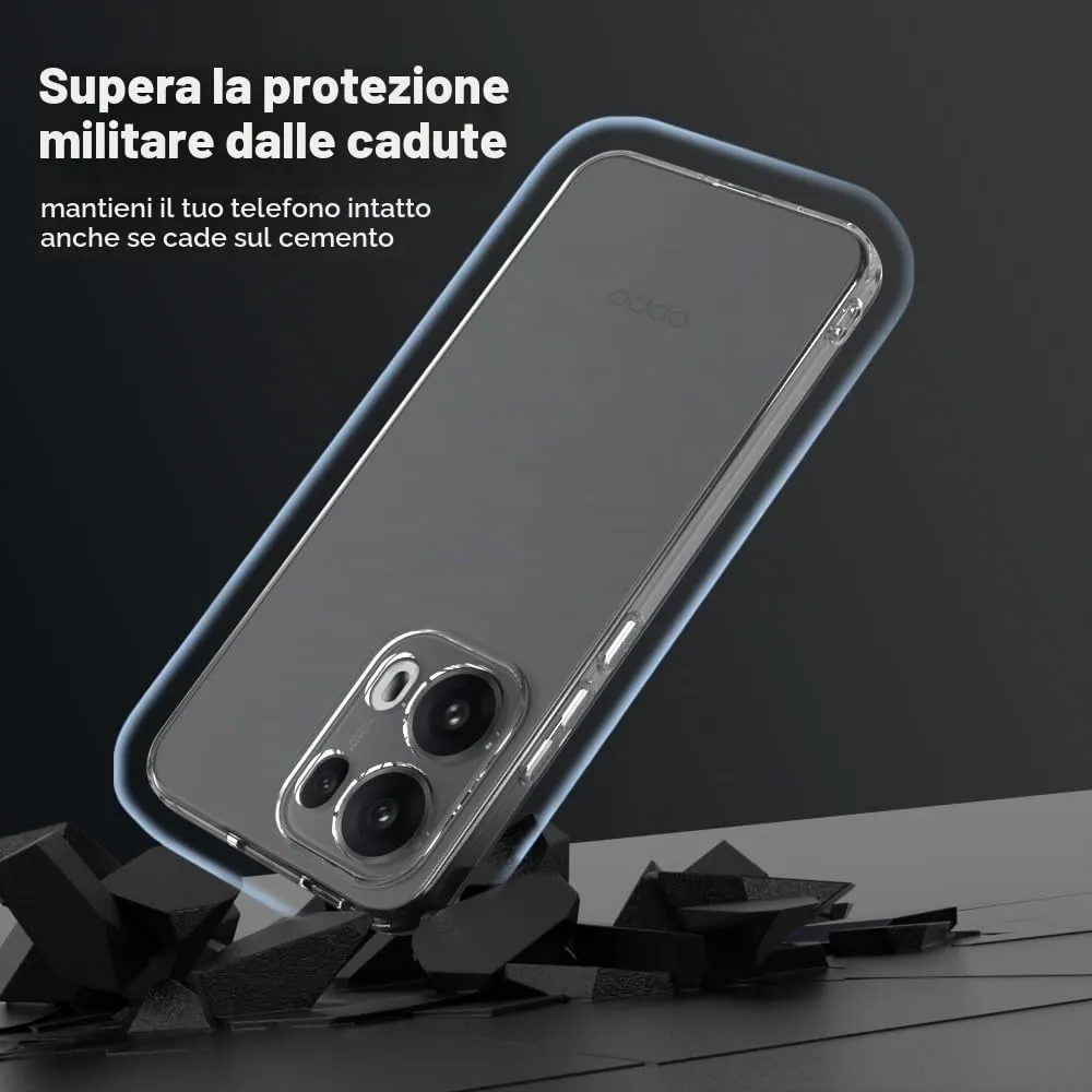 Captor Cover for Oppo Reno 13 Pro 5G, Transparent Soft Silicone Case, Anti-Scratch and Anti-Yellowing - immagine 6