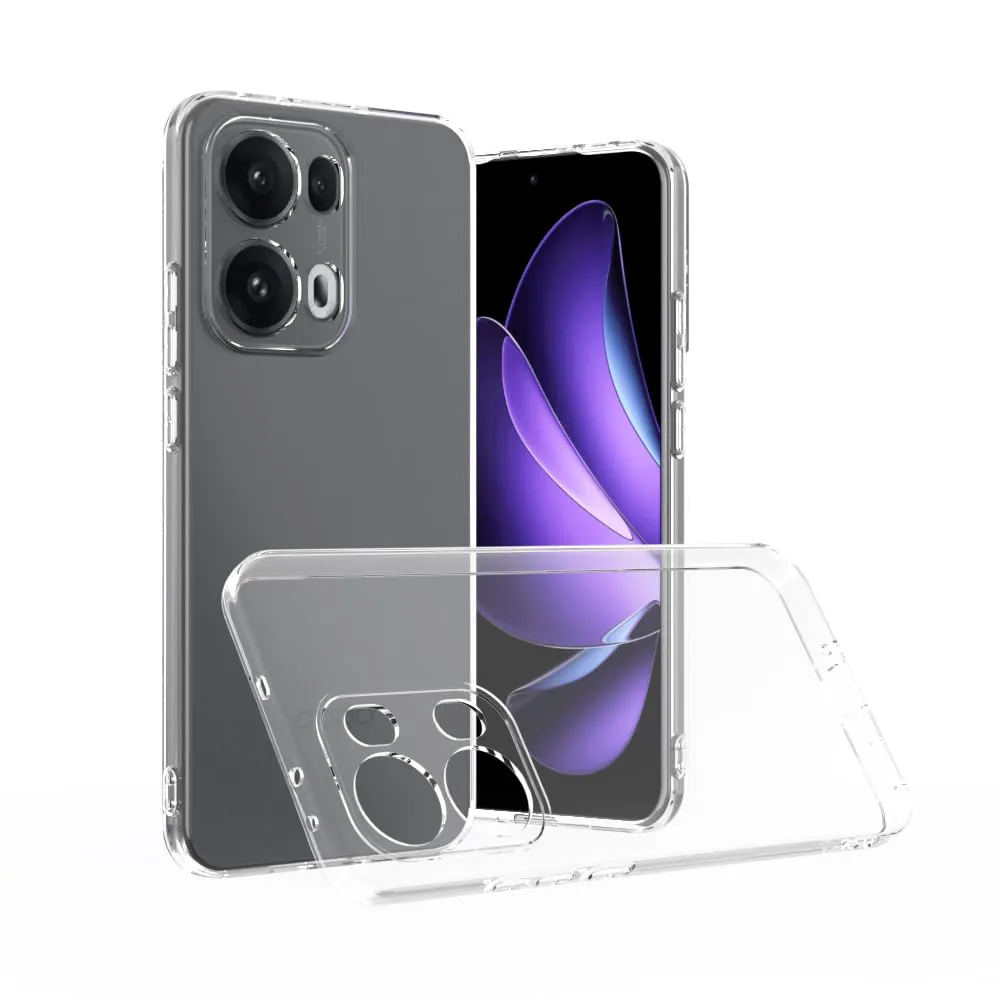 Captor Cover for Oppo Reno 13 Pro 5G, Transparent Soft Silicone Case, Anti-Scratch and Anti-Yellowing - immagine 8