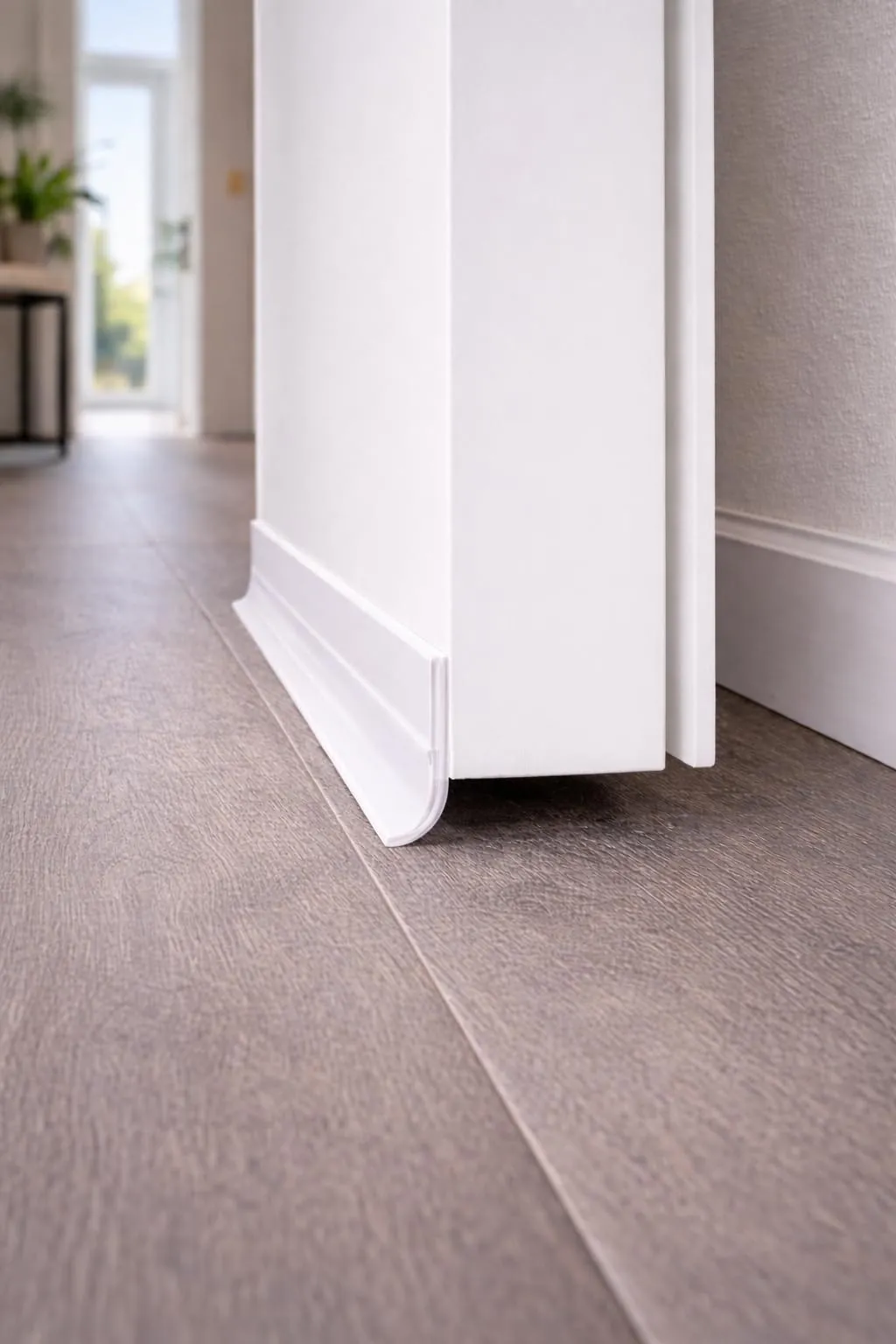 Dpm Tapes Paraspifferi Sottoporta in Silicone con Adesivo 3M, 35 mm x 5 m, Bianco - immagine 2