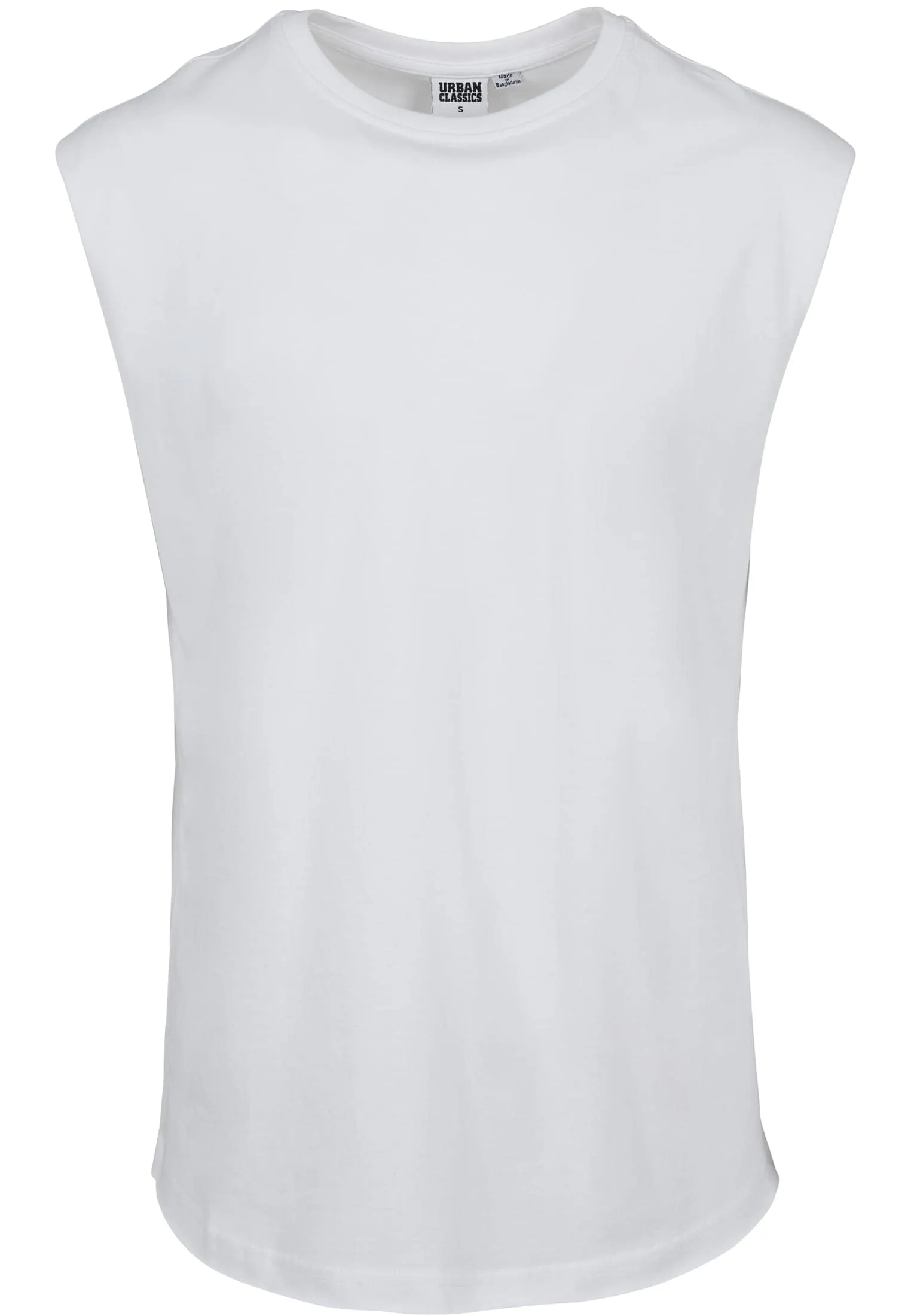 Urban Classics Open Edge Sleeveless Tee, Bianco, 5XL - immagine 4