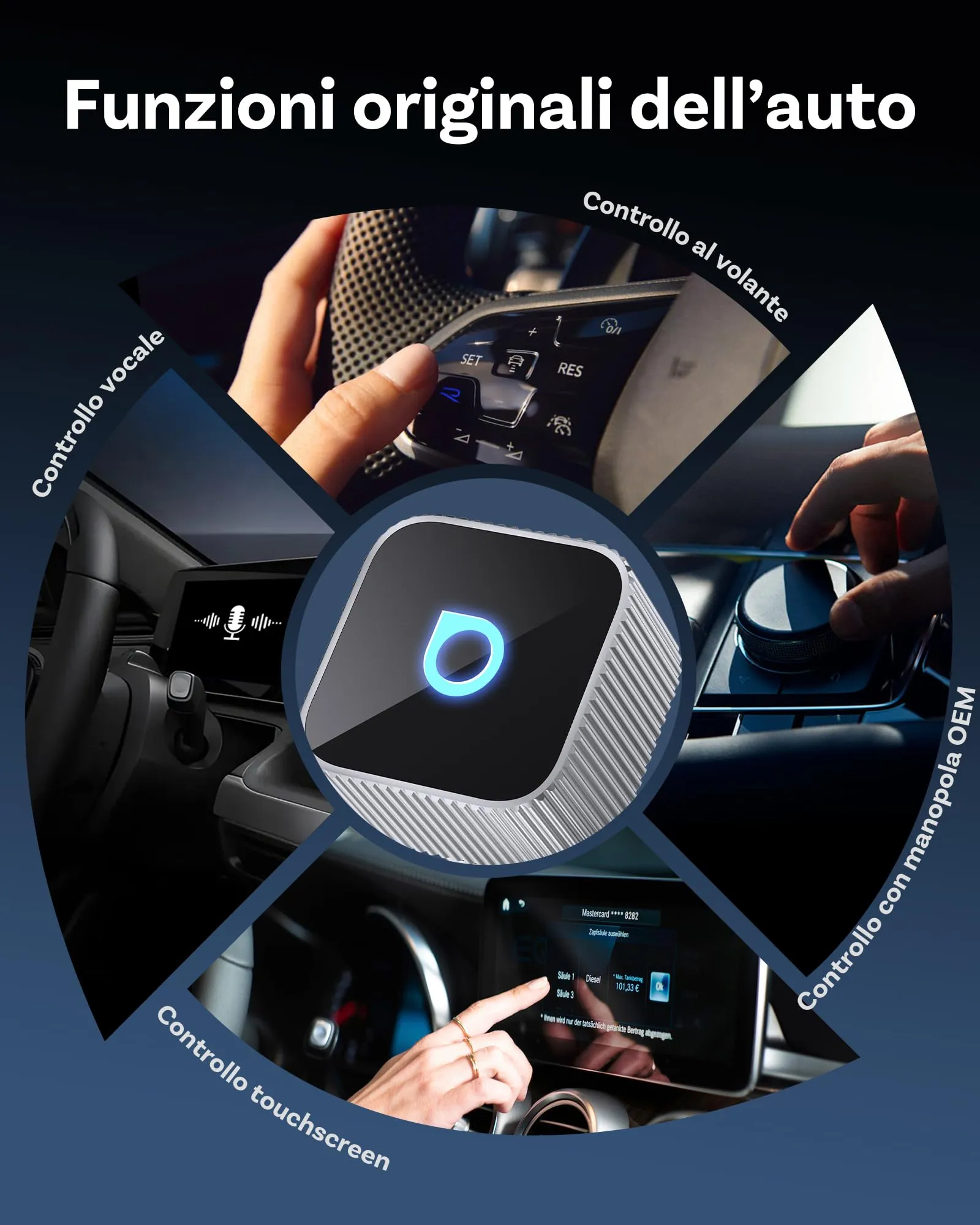 OTTOCAST MINI 3.0 Slim 2026 Wireless CarPlay & Android Auto Adapter - immagine 5