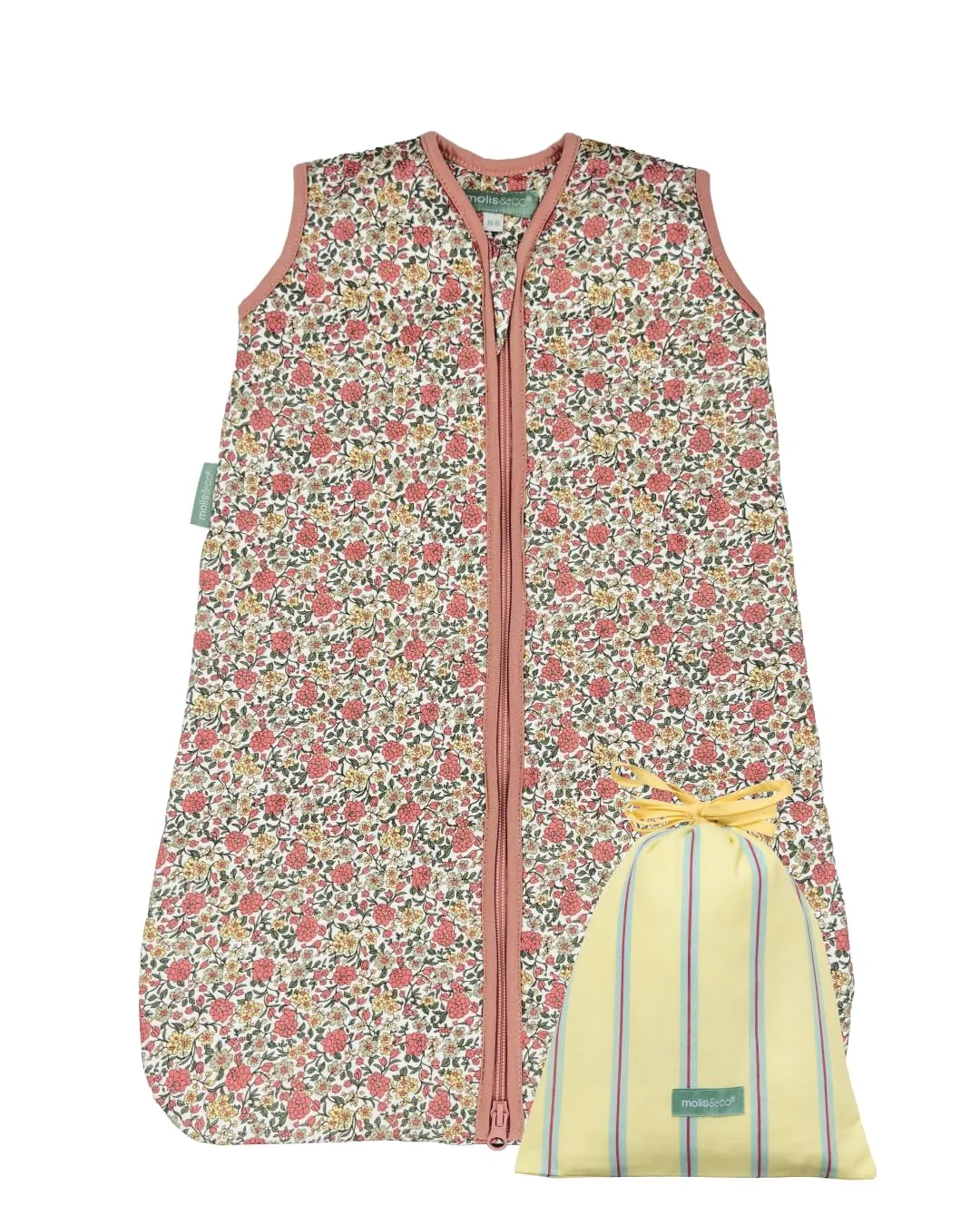 molis & co Sacco Nanna 1 TOG, 6-18 mesi, 100% Cotone Oeko-Tex, Peony - immagine 1