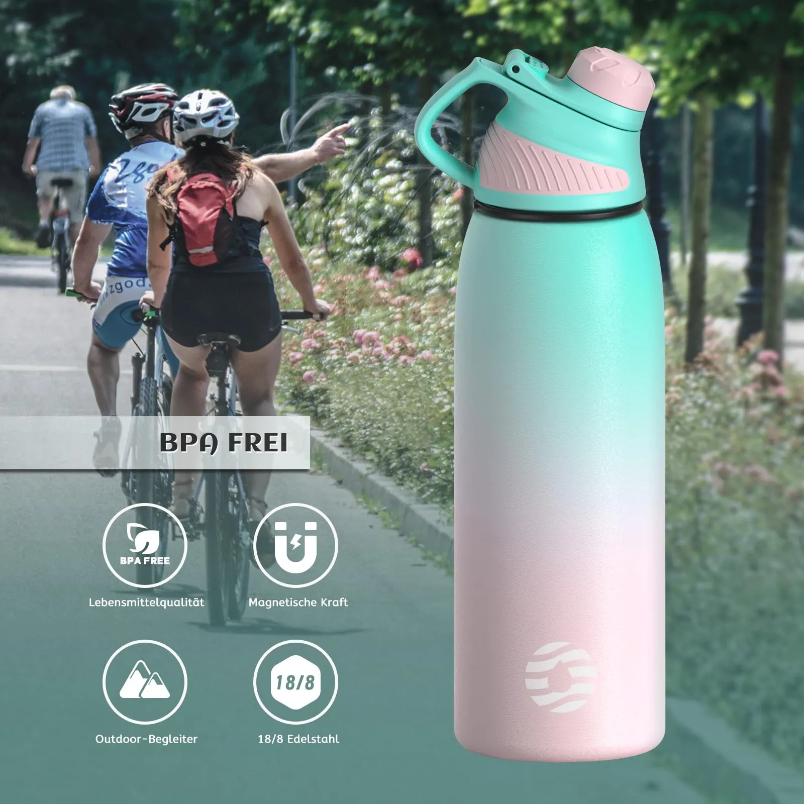 Fjbottle Borraccia Termica 800ml Acciaio Inox con Tappo Magnetico - immagine 4