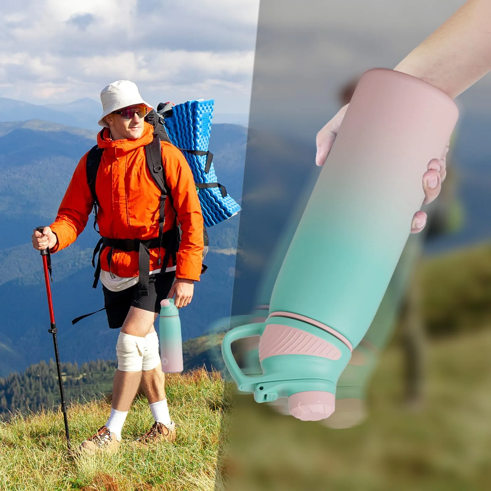 Fjbottle Borraccia Termica 800ml Acciaio Inox con Tappo Magnetico - immagine 7