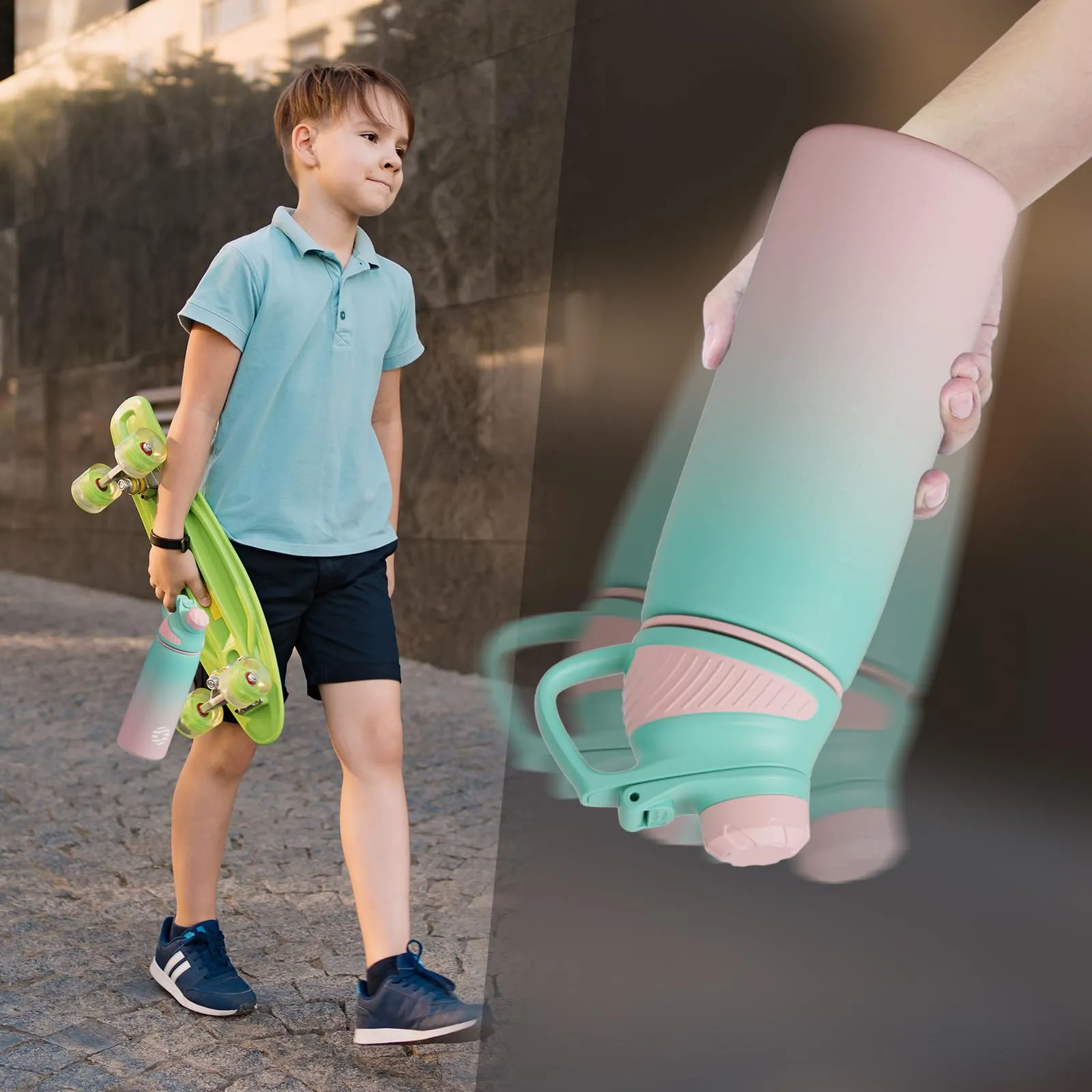 Fjbottle Borraccia Termica 600ml in Acciaio Inox con Tappo Magnetico per Ciclismo - immagine 6