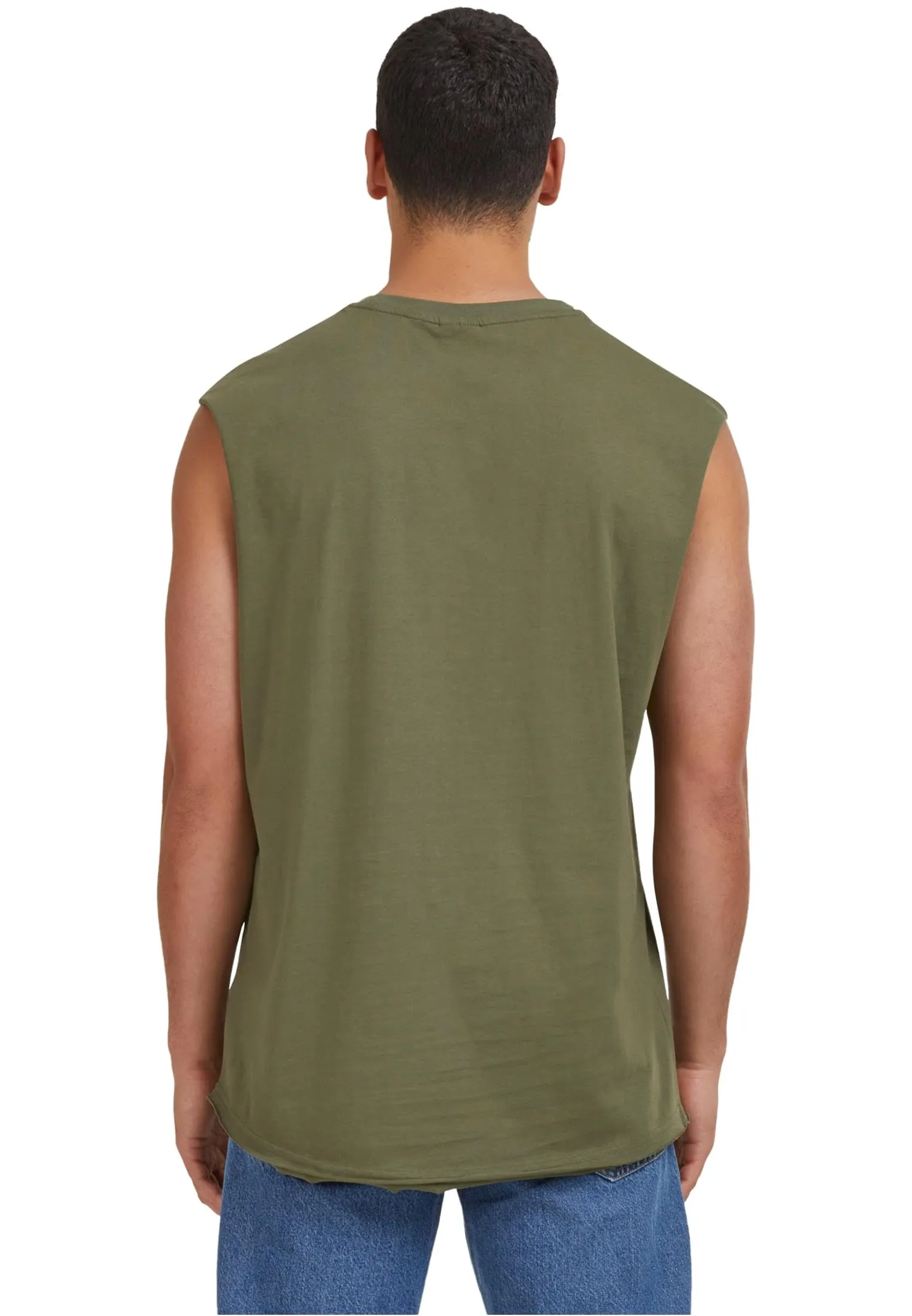 Urban Classics Open T-Shirt - Verde - 5XL - immagine 4