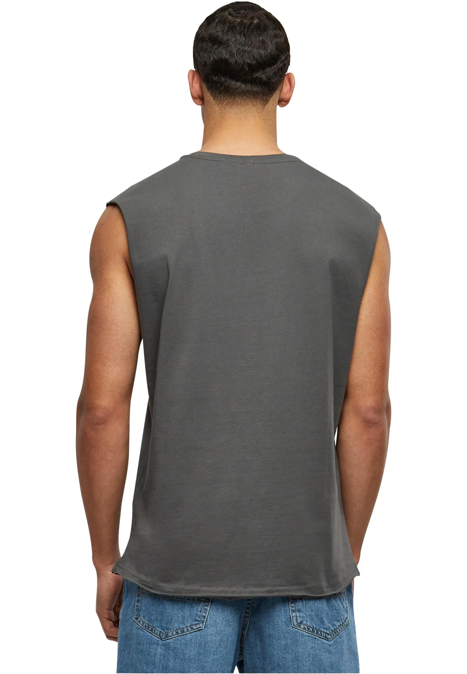 Urban Classics Maglietta da Uomo Open Edge, Grigio Scuro, 4XL - immagine 3