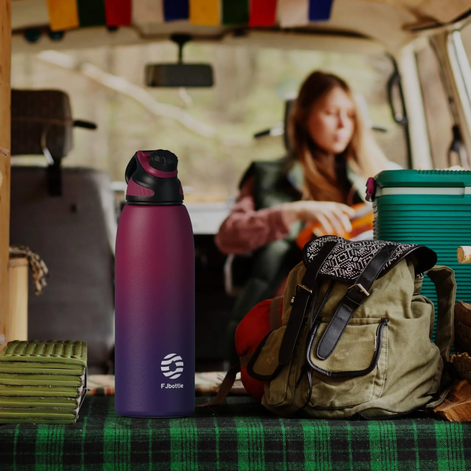 Fjbottle Borraccia Termica 1L Acciaio Inox con Tappo Magnetico - immagine 6