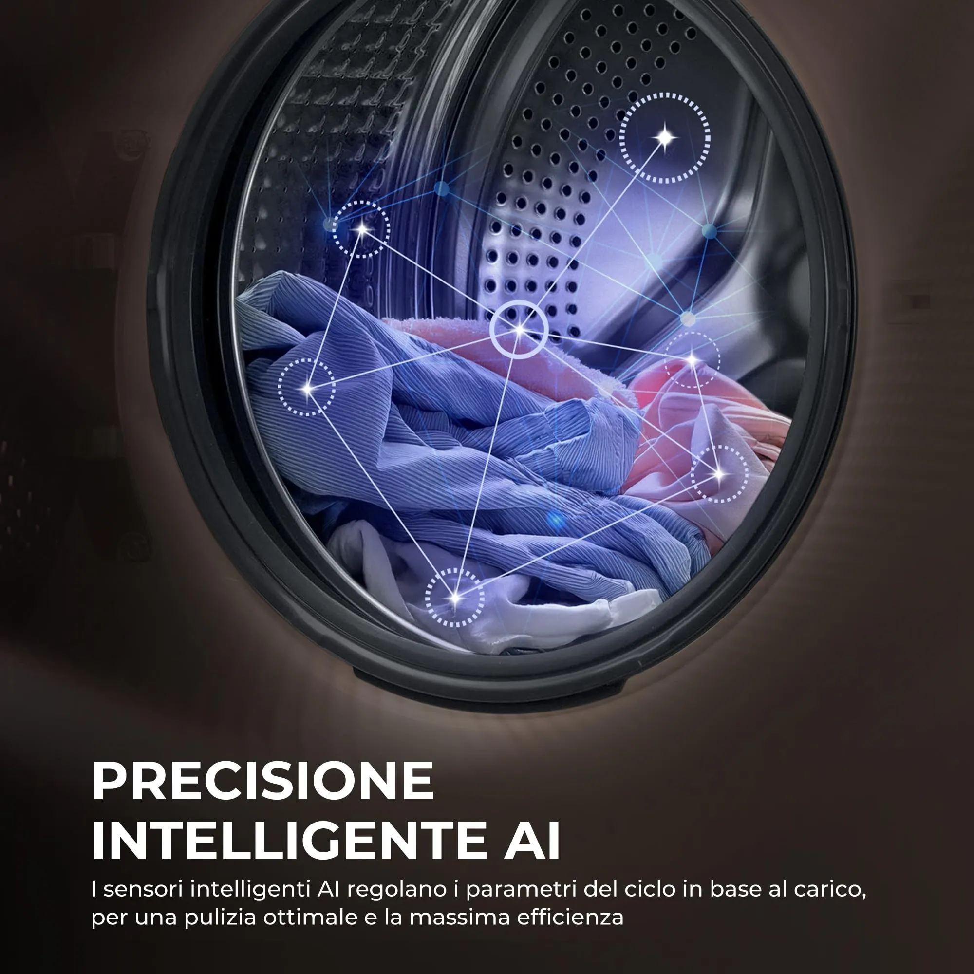 Haier X Serie 5 Lavatrice 9 kg 1400 giri Classe A-25% Bianca HW90-BP14357U-IT - immagine 3
