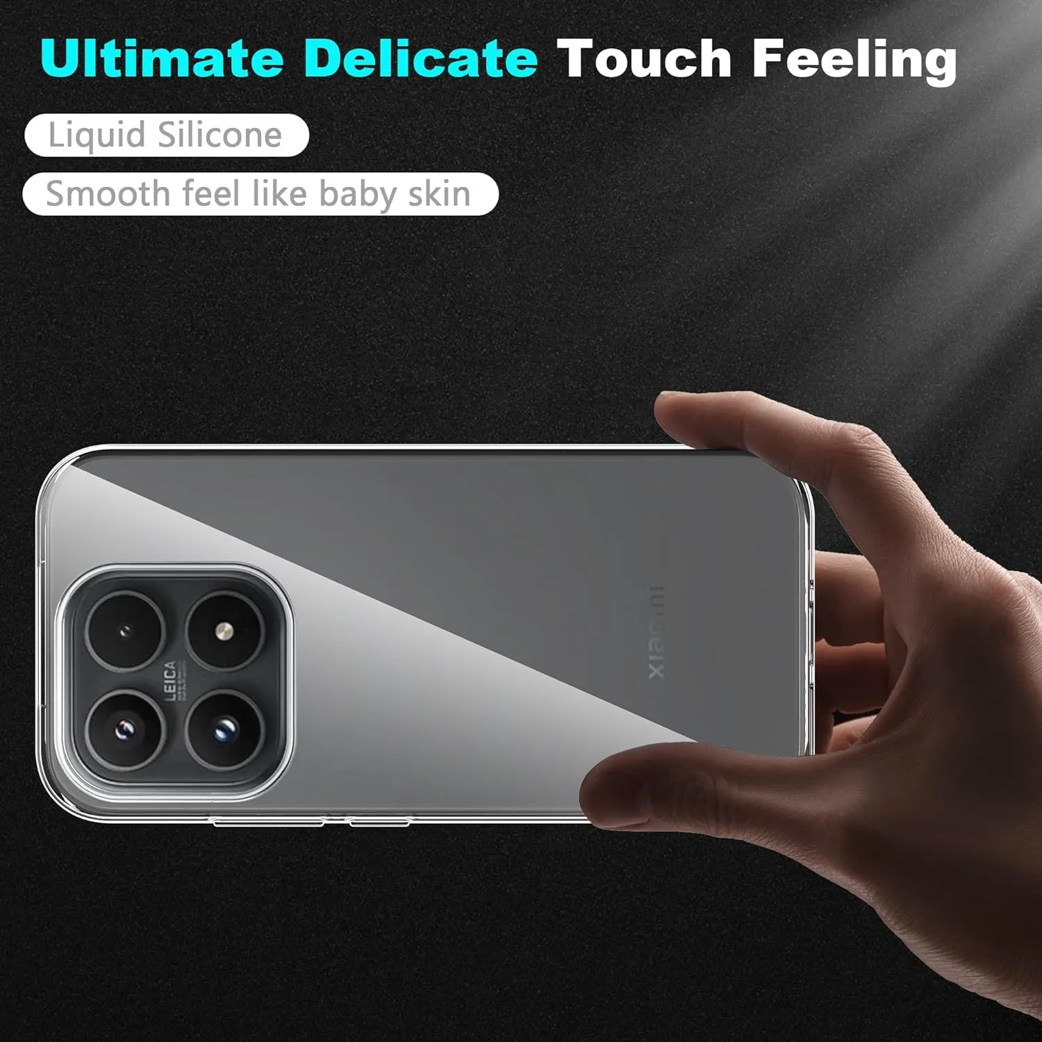 Captor Cover per Xiaomi 17, Custodia in Silicone Trasparente Anti-Ingiallimento e Anti-Graffio - immagine 5