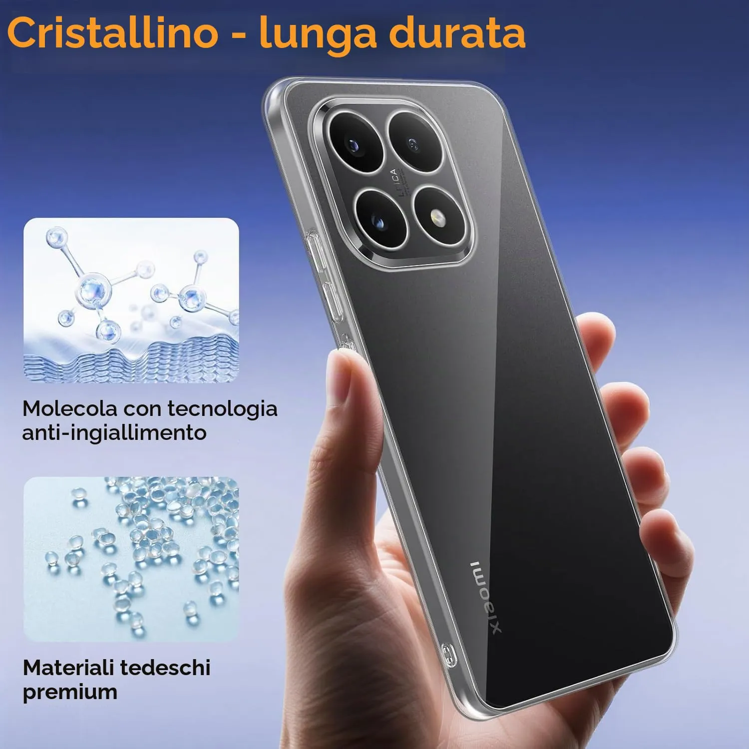 Captor Cover for Xiaomi 15T Pro, Transparent Soft Silicone Case, Anti-Scratch and Anti-Yellowing - immagine 3