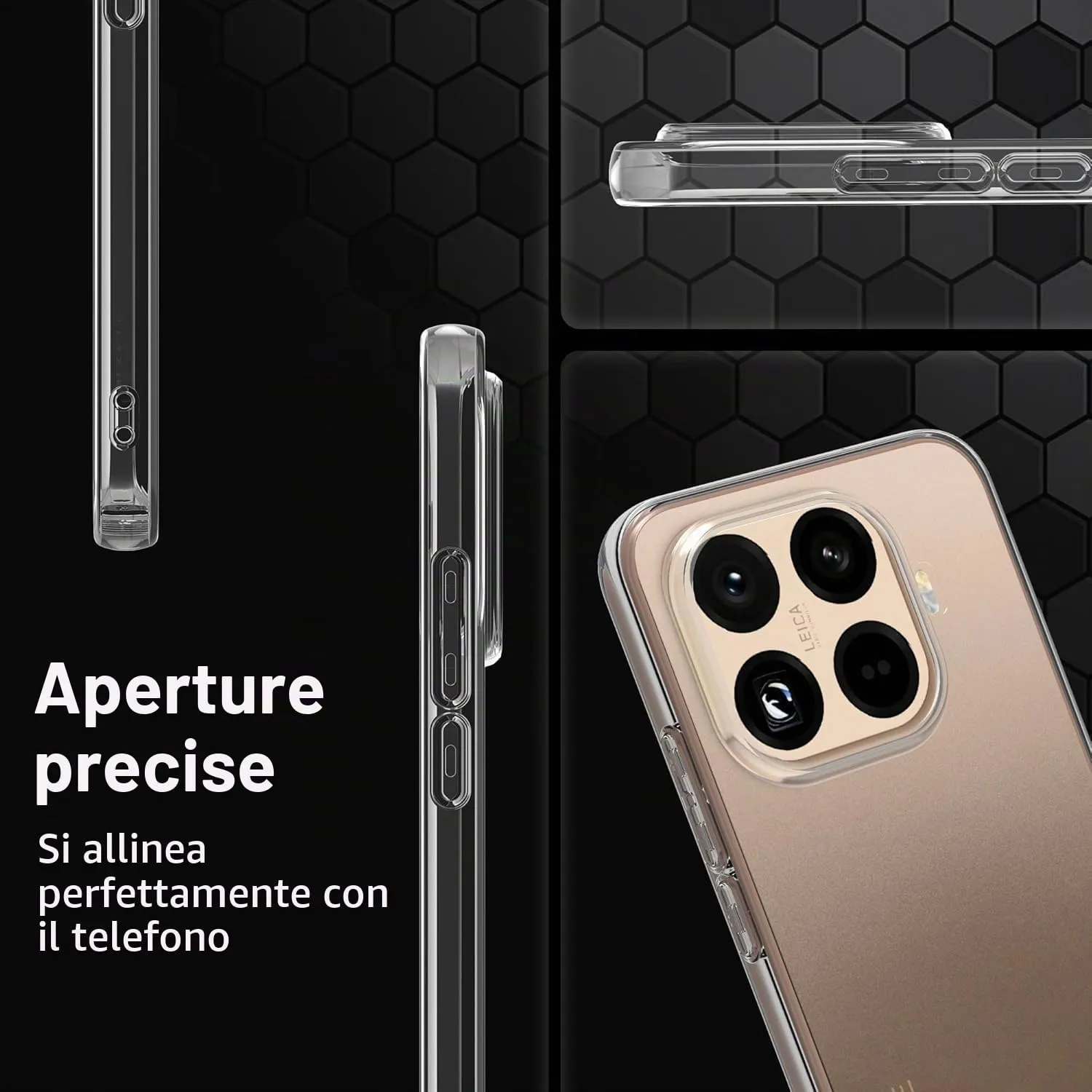 Captor Cover for Xiaomi 15T Pro, Transparent Soft Silicone Case, Anti-Scratch and Anti-Yellowing - immagine 5