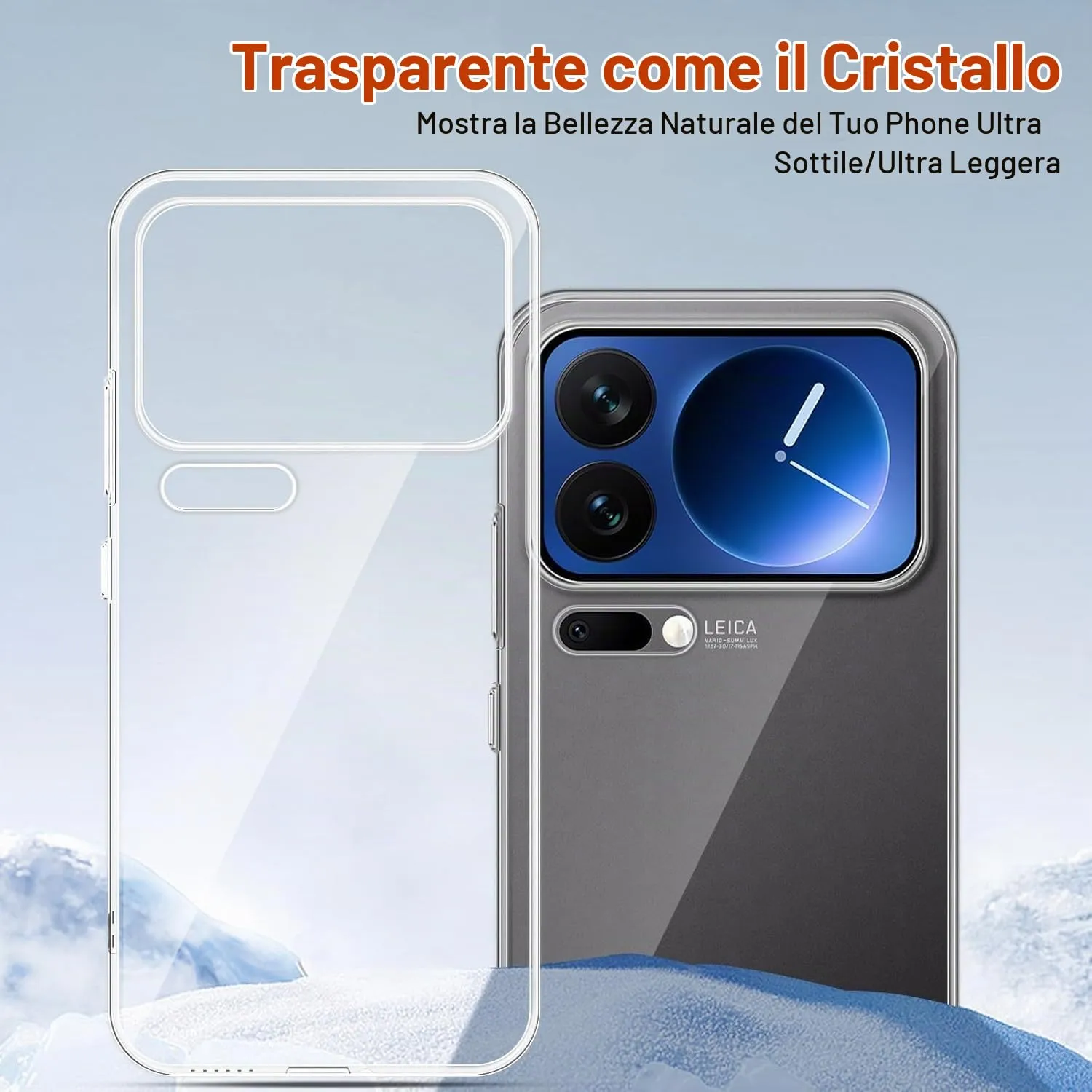 Captor Cover for Xiaomi 17 Pro, Transparent Soft Silicone Case, Anti-Yellowing and Anti-Scratch - immagine 5