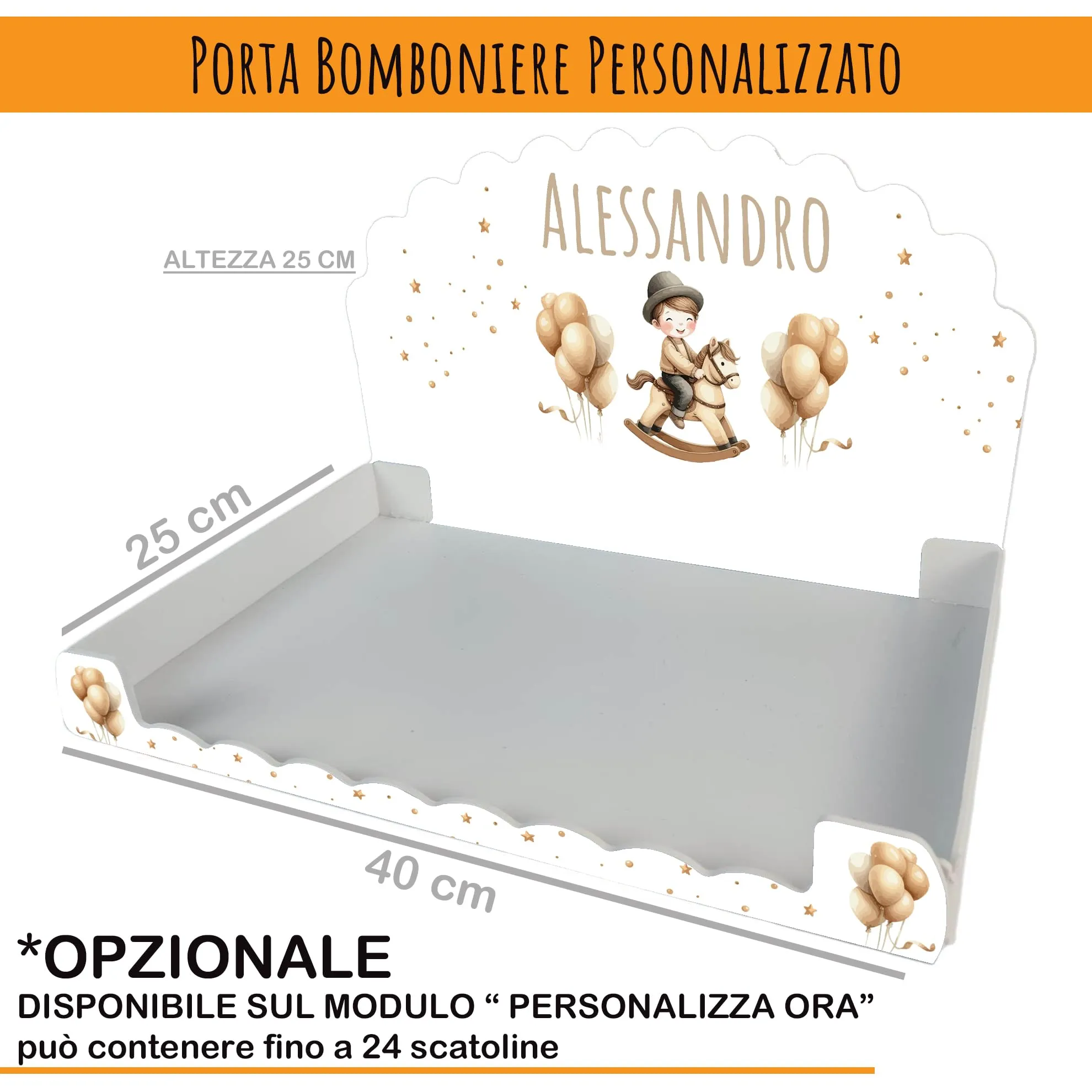 PV Grafik Scatole Portaconfetti Personalizzate con Nome e Data, 16 Pezzi, Nica16 - immagine 5