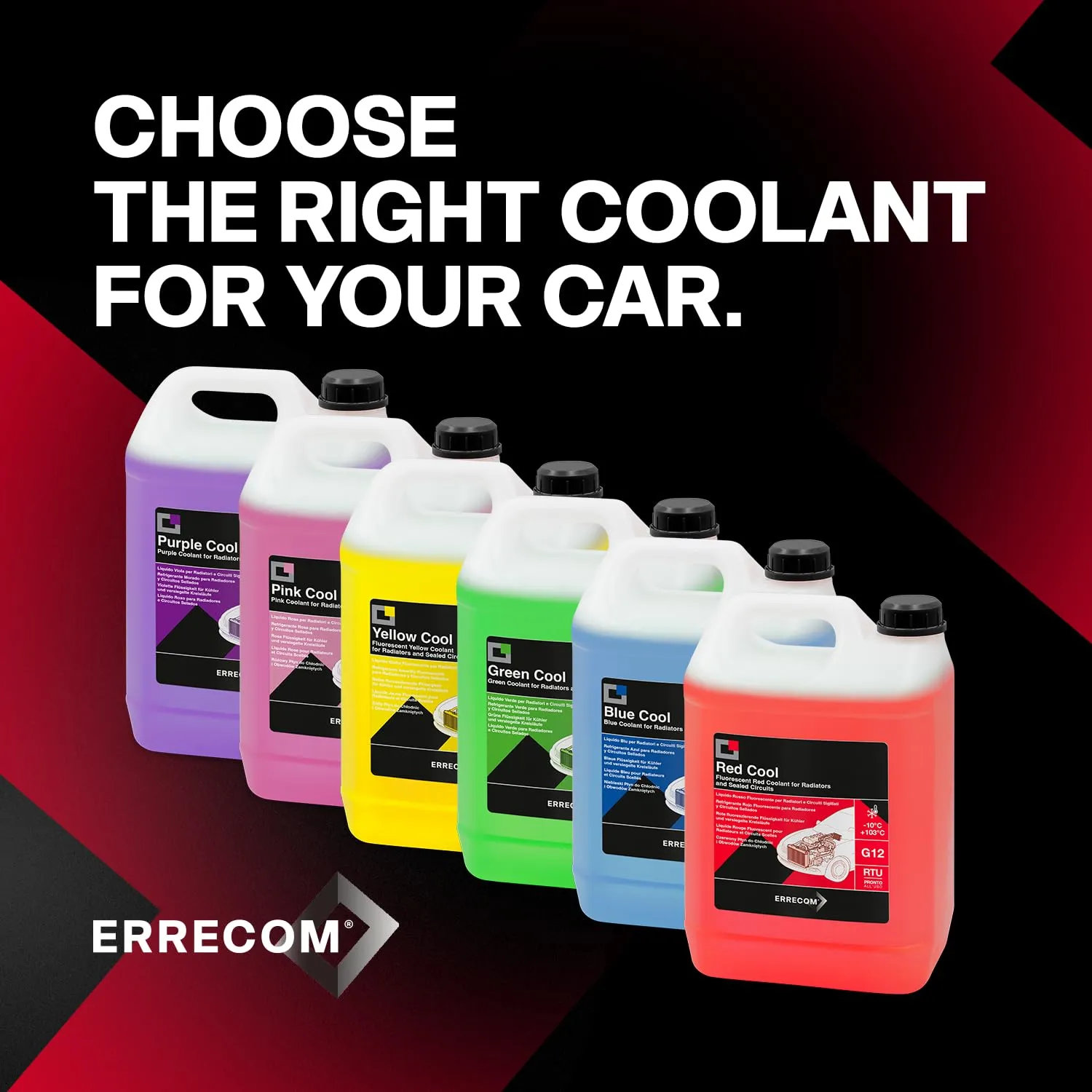 ERRECOM Red Cool Liquido Radiatore Rosso Fluo G12, 5 Litri - immagine 7
