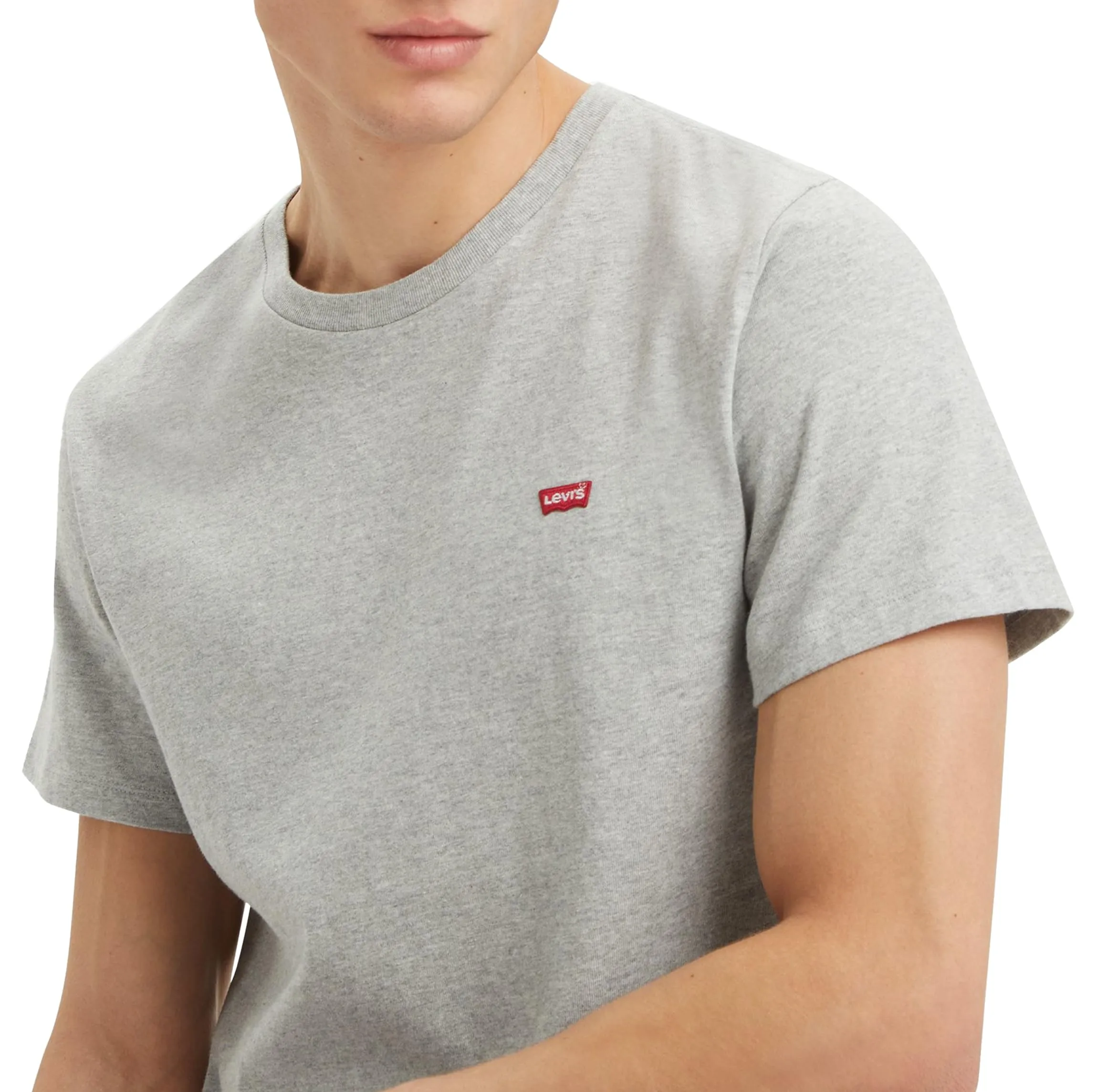 Levi's SS Original Housemark Tee, Mid Tone Grey Heather Jersey, XL - immagine 7