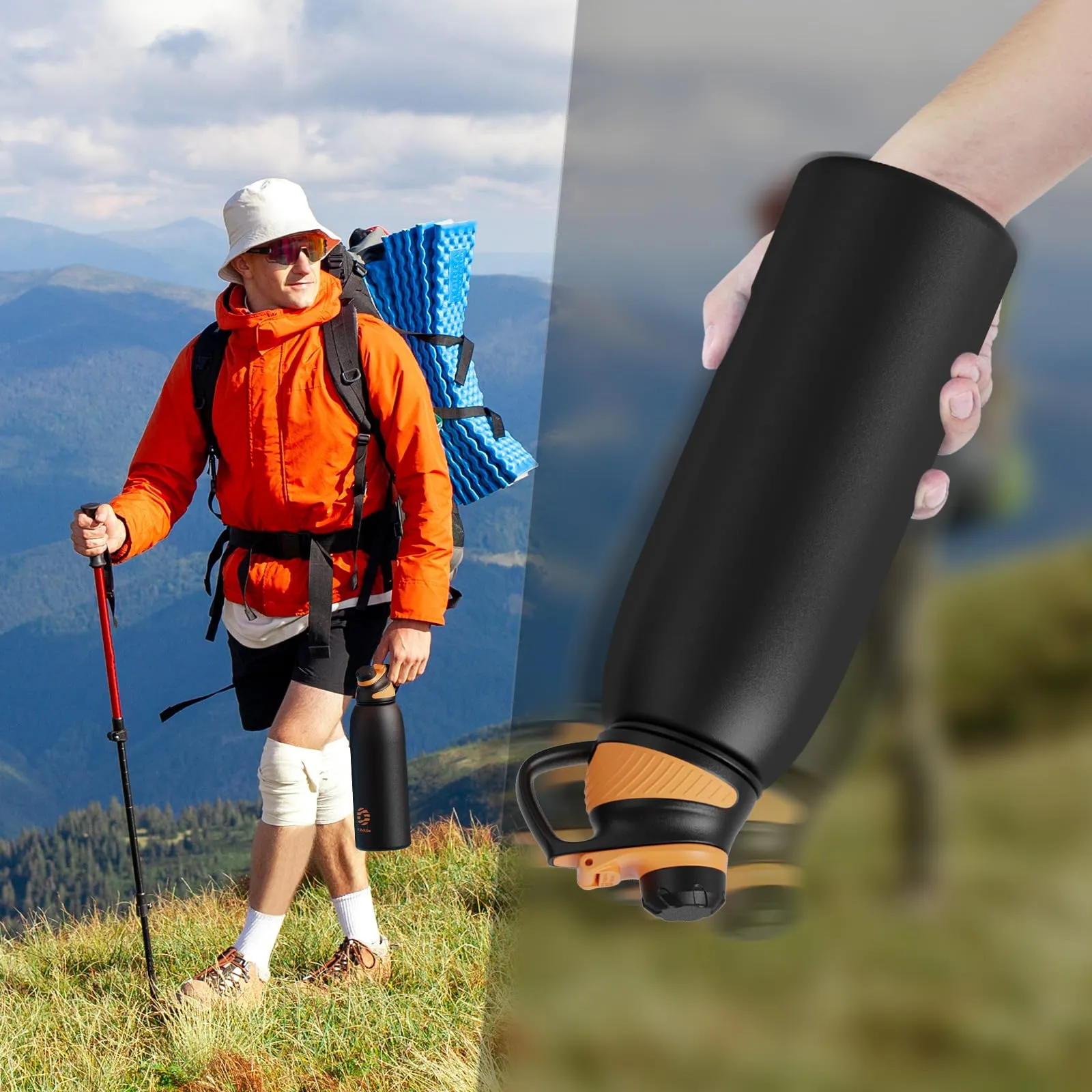 Fjbottle Borraccia Termica 1500ml Acciaio Inox con Tappo Magnetico Outdoor - immagine 8