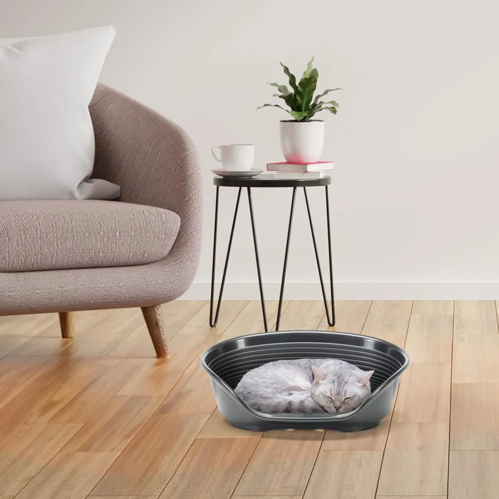 Ferplast Siesta Deluxe Cuccia per cani e gatti, 43 x 28 x 17,5 cm, Nero - immagine 3