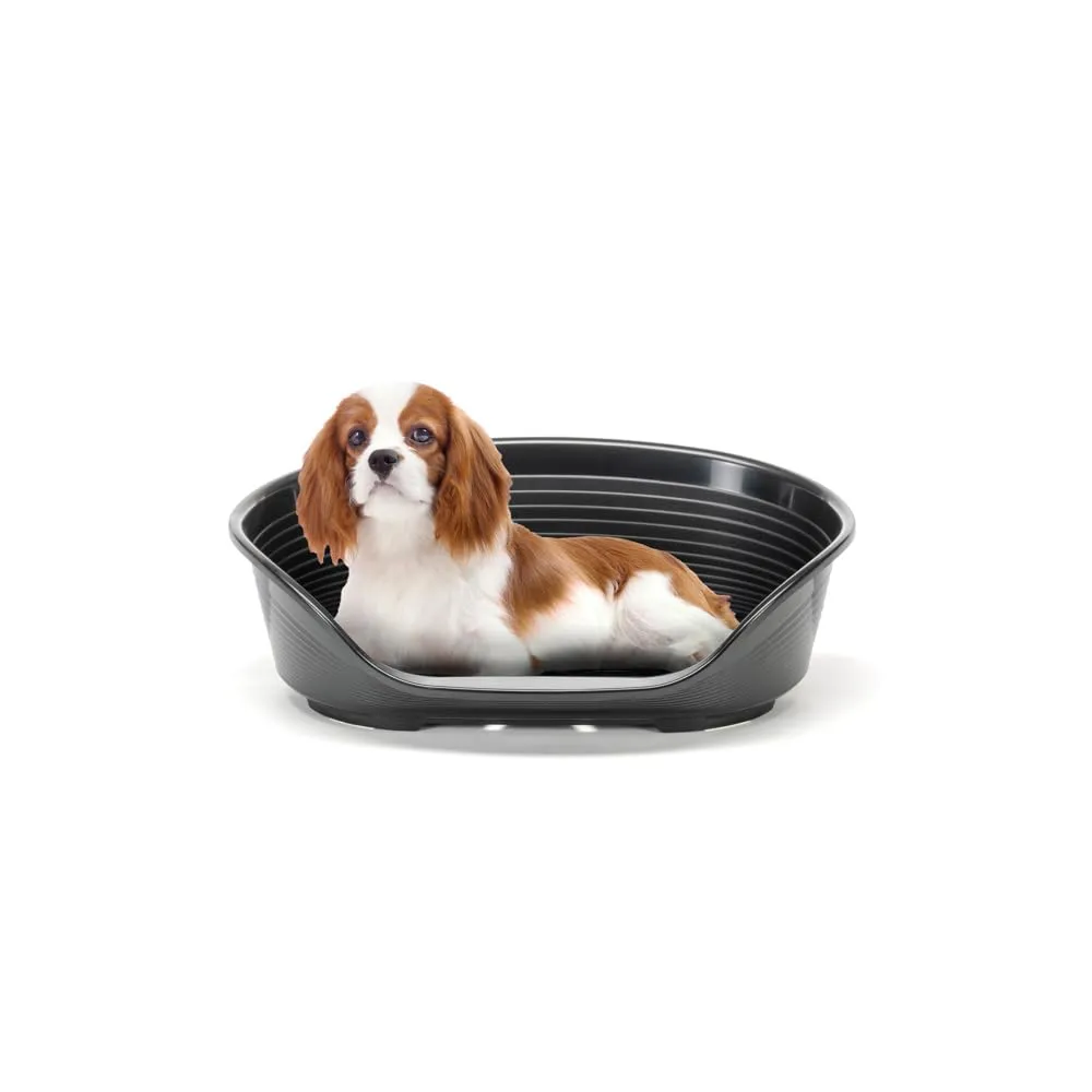 Ferplast Cuccia per Cani e Gatti in Plastica, Taglia 6, 70.5 x 52 x 23.5 cm, Nera - immagine 1