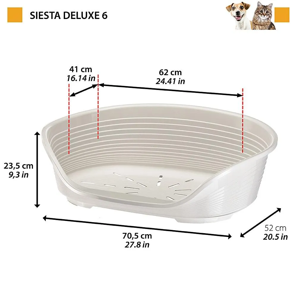 Ferplast Siesta Deluxe Cuccia per cani e gatti, 62 x 41 x 23,5 cm, Glicine - immagine 2