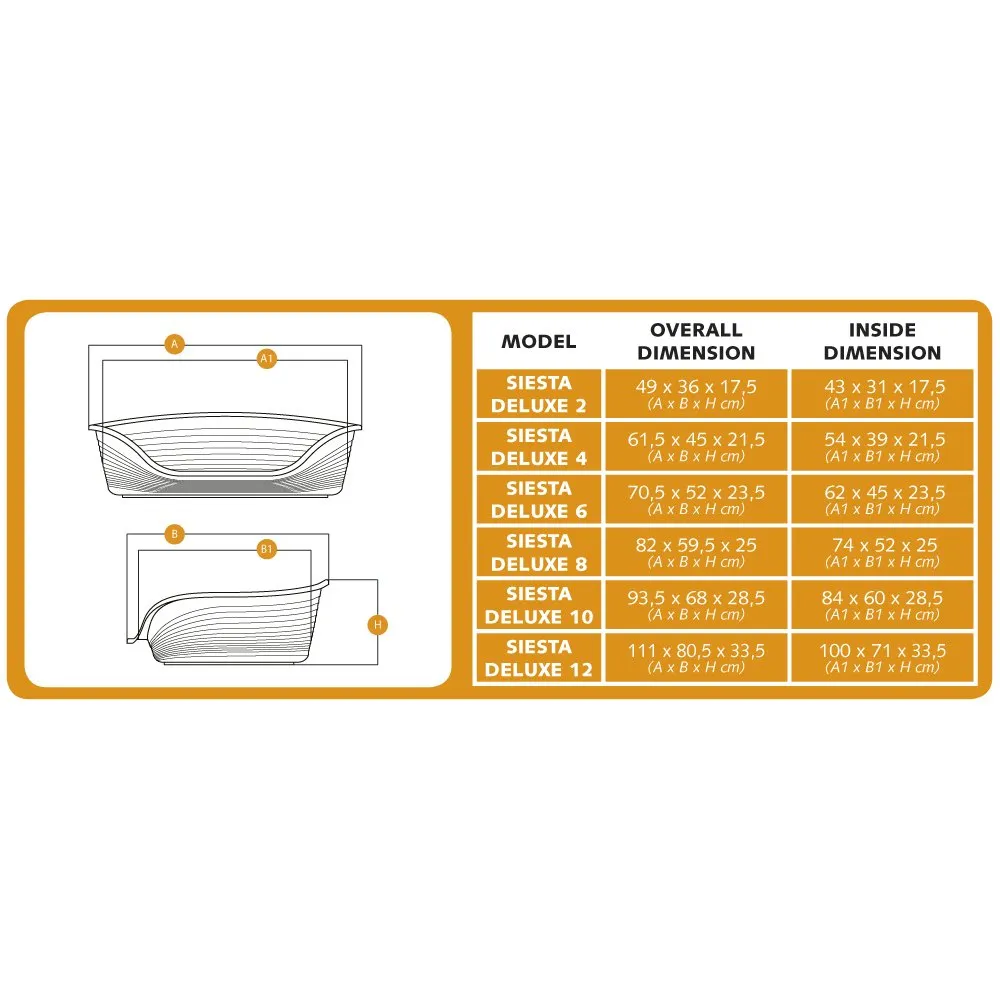Ferplast Siesta Deluxe 4 Dog and Cat Plastic Bed, 61.5 x 45 x 21.5 cm, Rosa - immagine 2