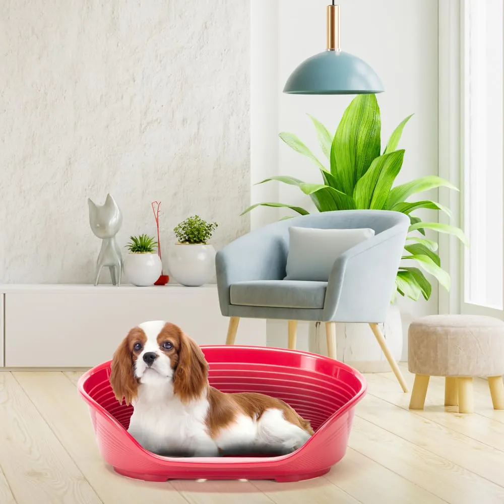 Ferplast Cuccia per Cani e Gatti in Plastica, 70 x 52 x 23.5 cm, Bordeaux - immagine 2