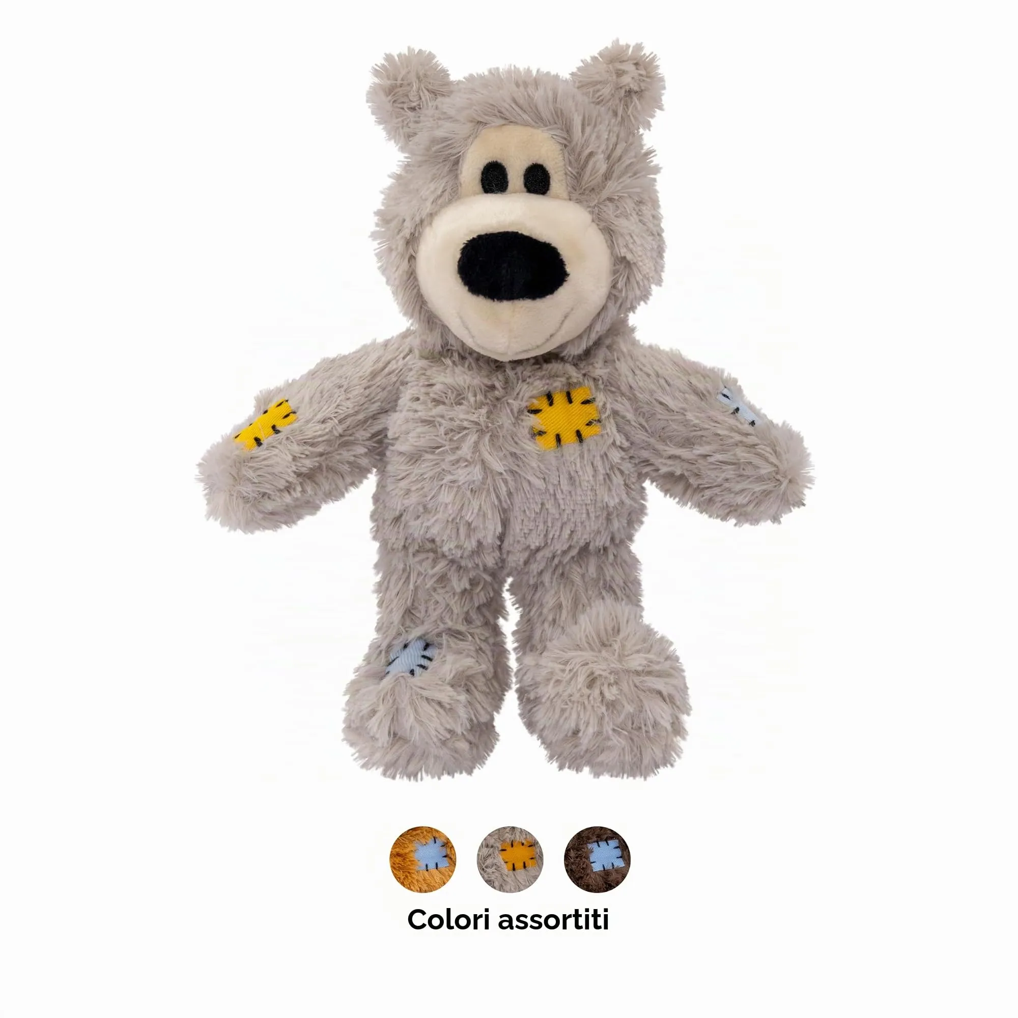 KONG Wild Knots Bear Dog Toy, XS, Assorted Colors - immagine 2