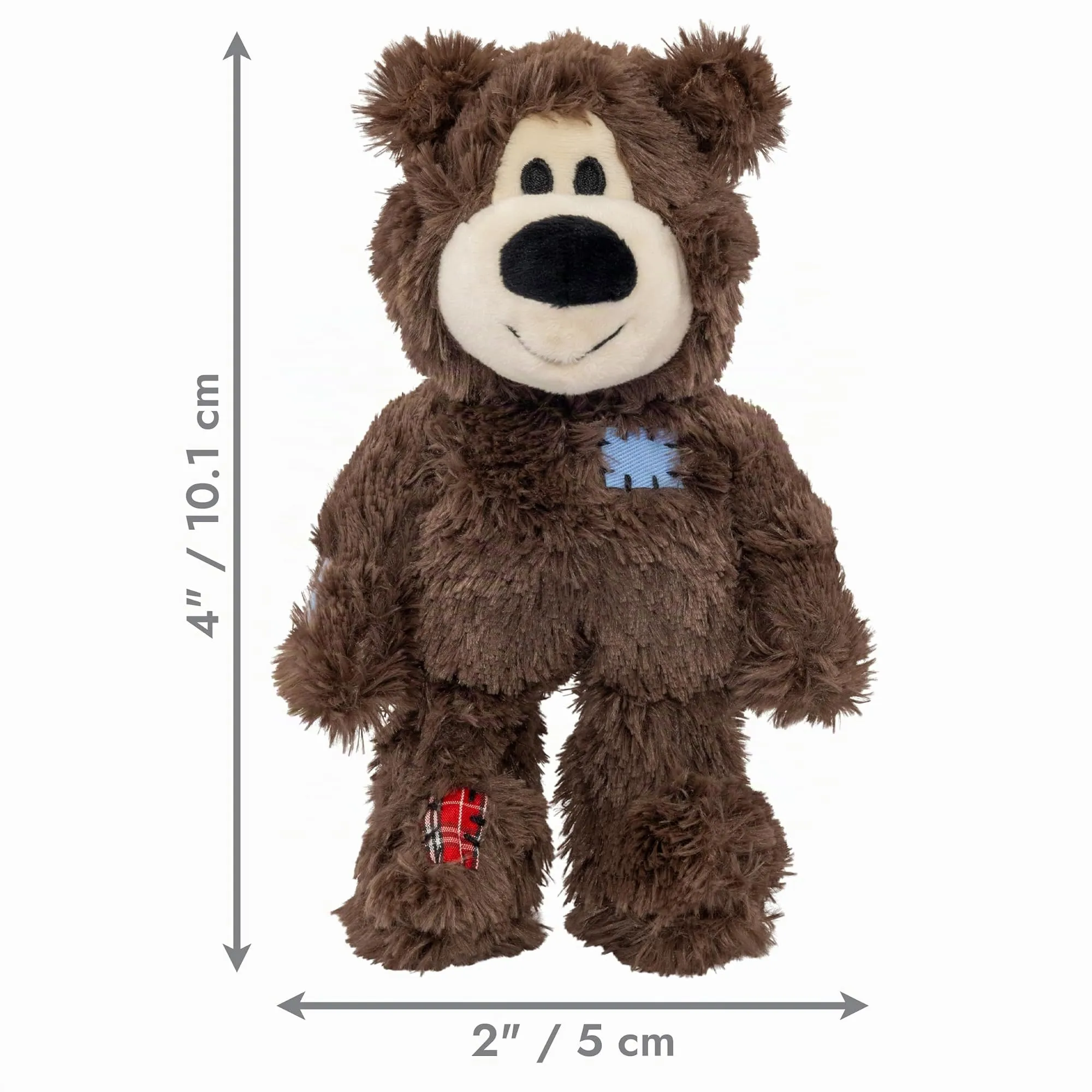 KONG Wild Knots Bear Dog Toy, XS, Assorted Colors - immagine 3